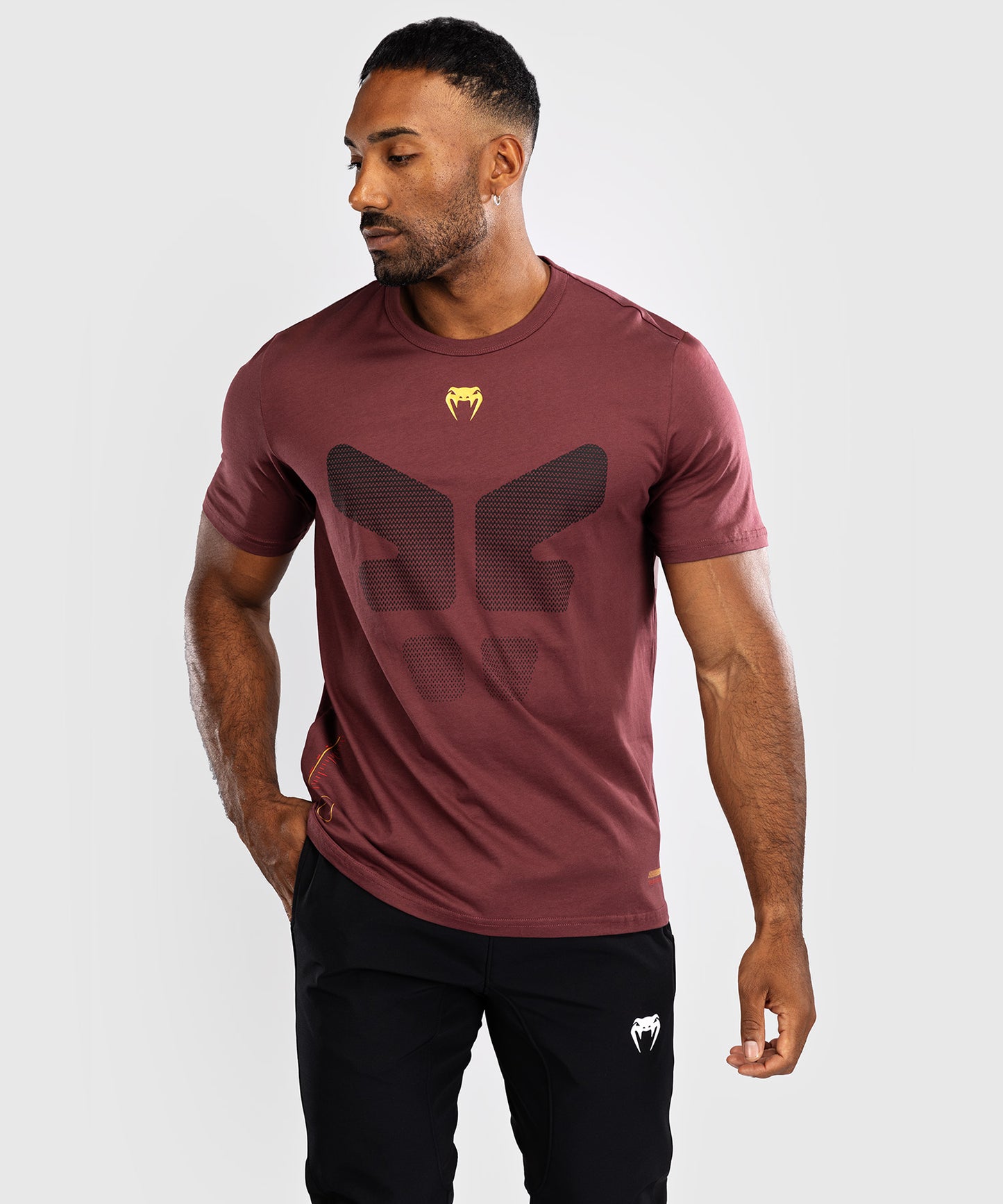 Venum Tactical XT T-shirt- Black/Burgundy/Gold