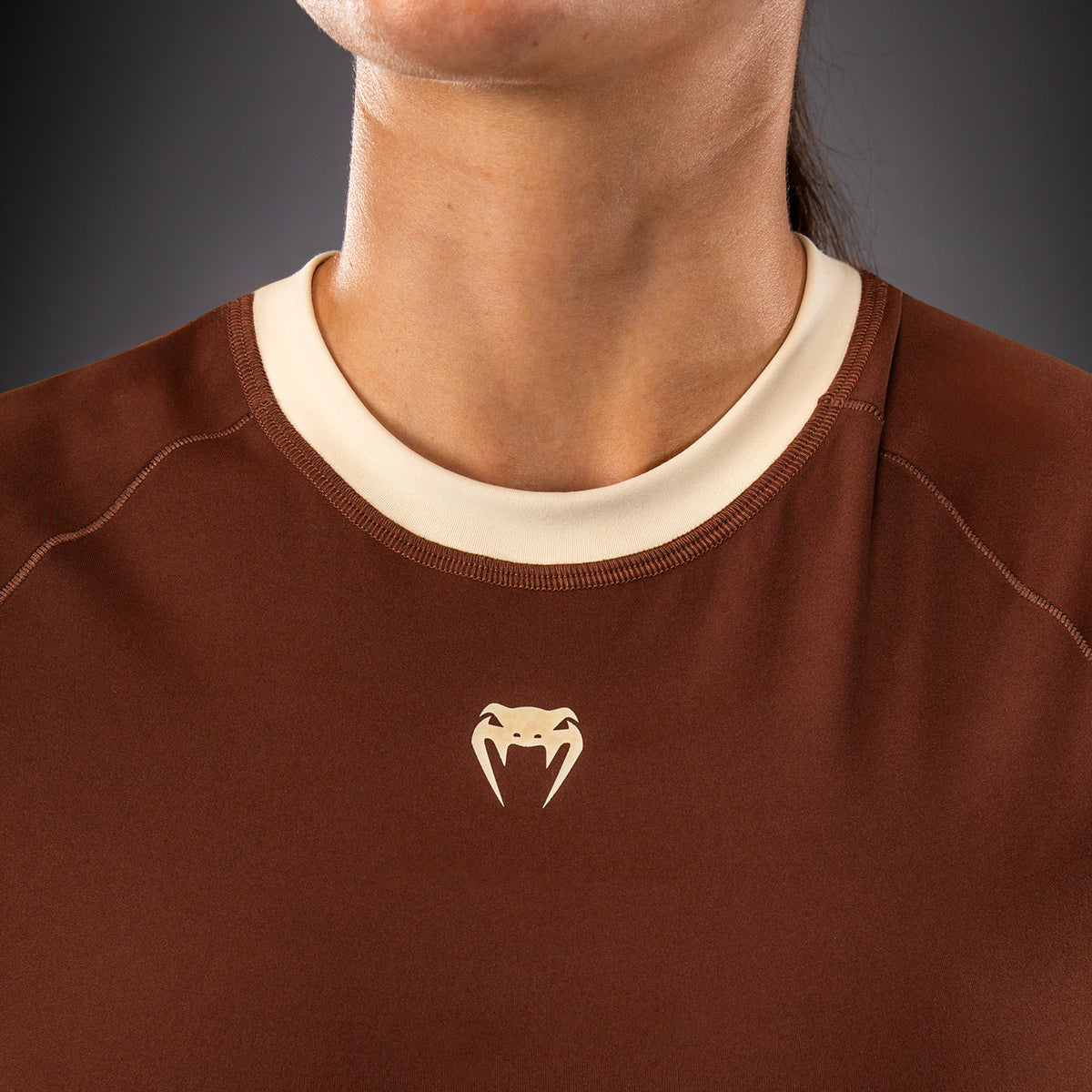 Venum Viper Women's Short Sleeve Rashguard - Brown