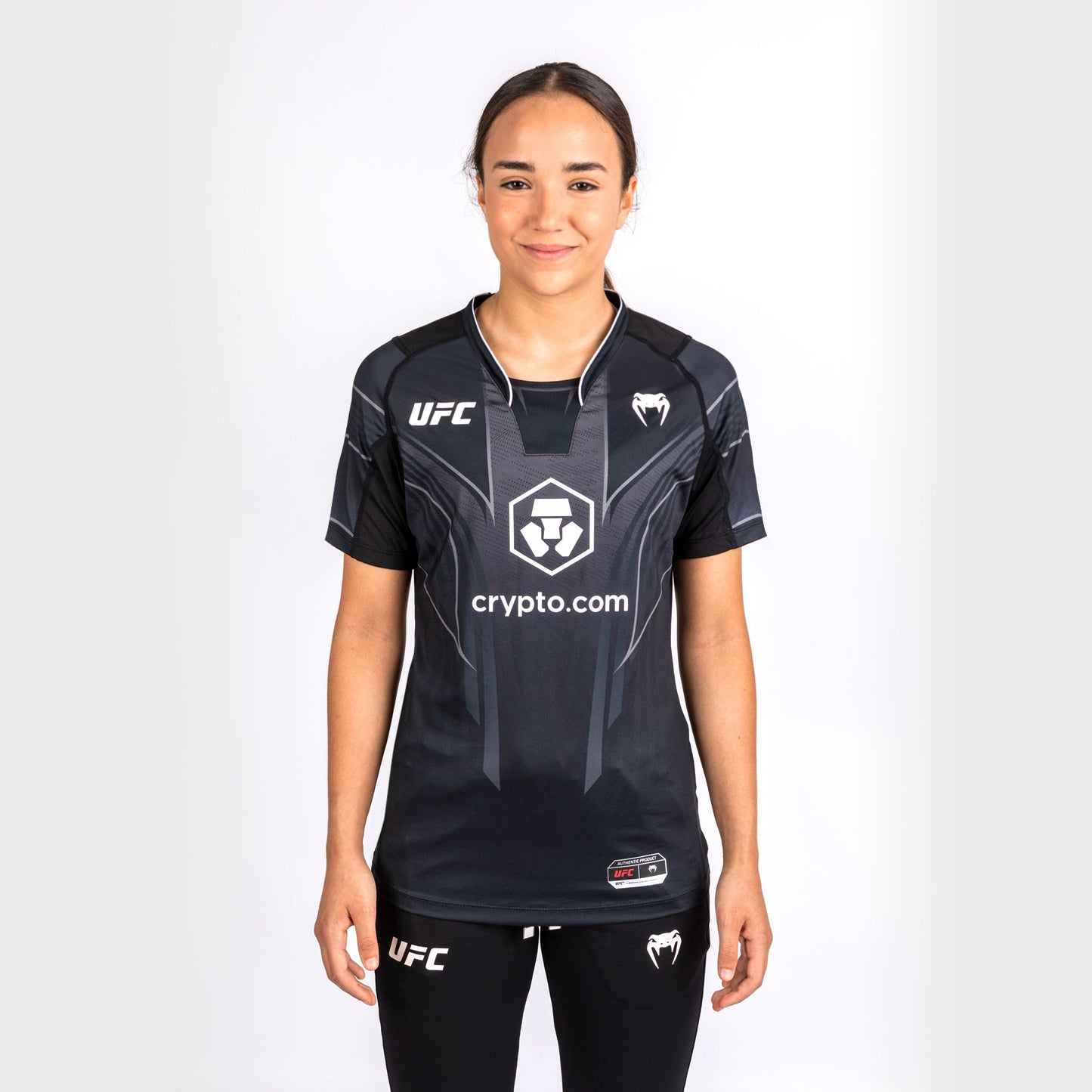 UFC Venum Personalized Authentic Fight Night 2.0 Kit by Venum Women's Walkout Jersey - Black