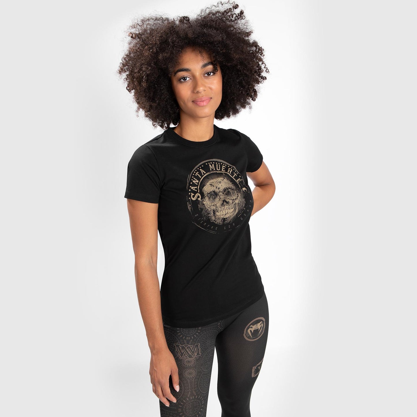 T-shirt Santa Muerte Dark Side Venum Woman - Black/Brown
