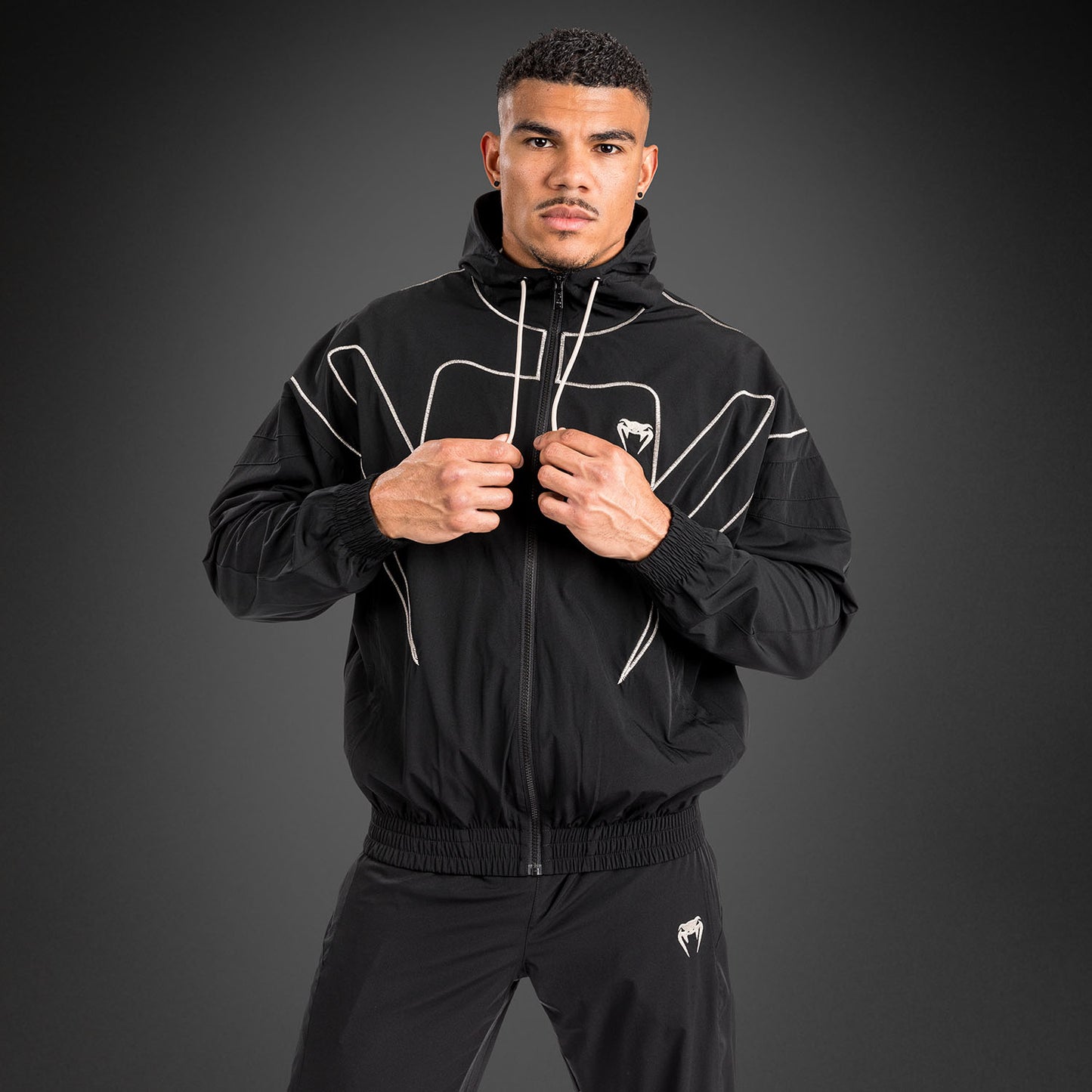 Venum Attack 90 Tracksuit Jacket - Black/White