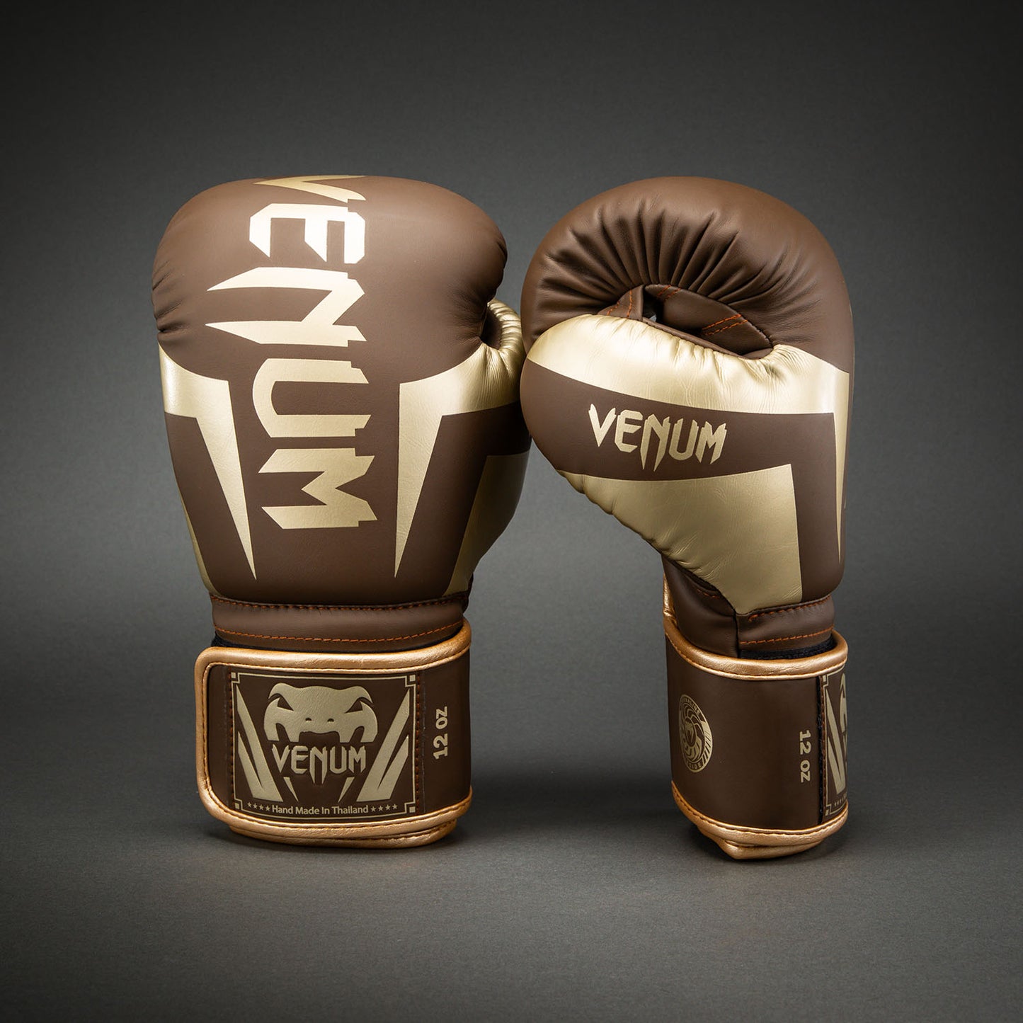Venum Elite Boxing Gloves - Dark Brown