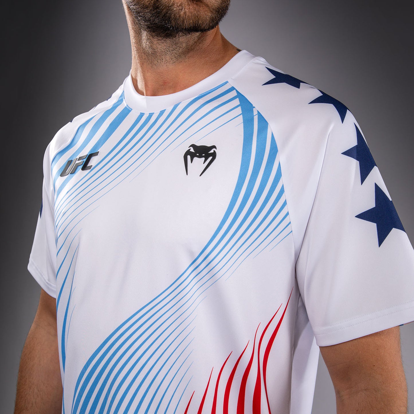 Men's Official UFC Freedom 250 by Venum White Personalized Authentic Fight Night Walkout Jersey