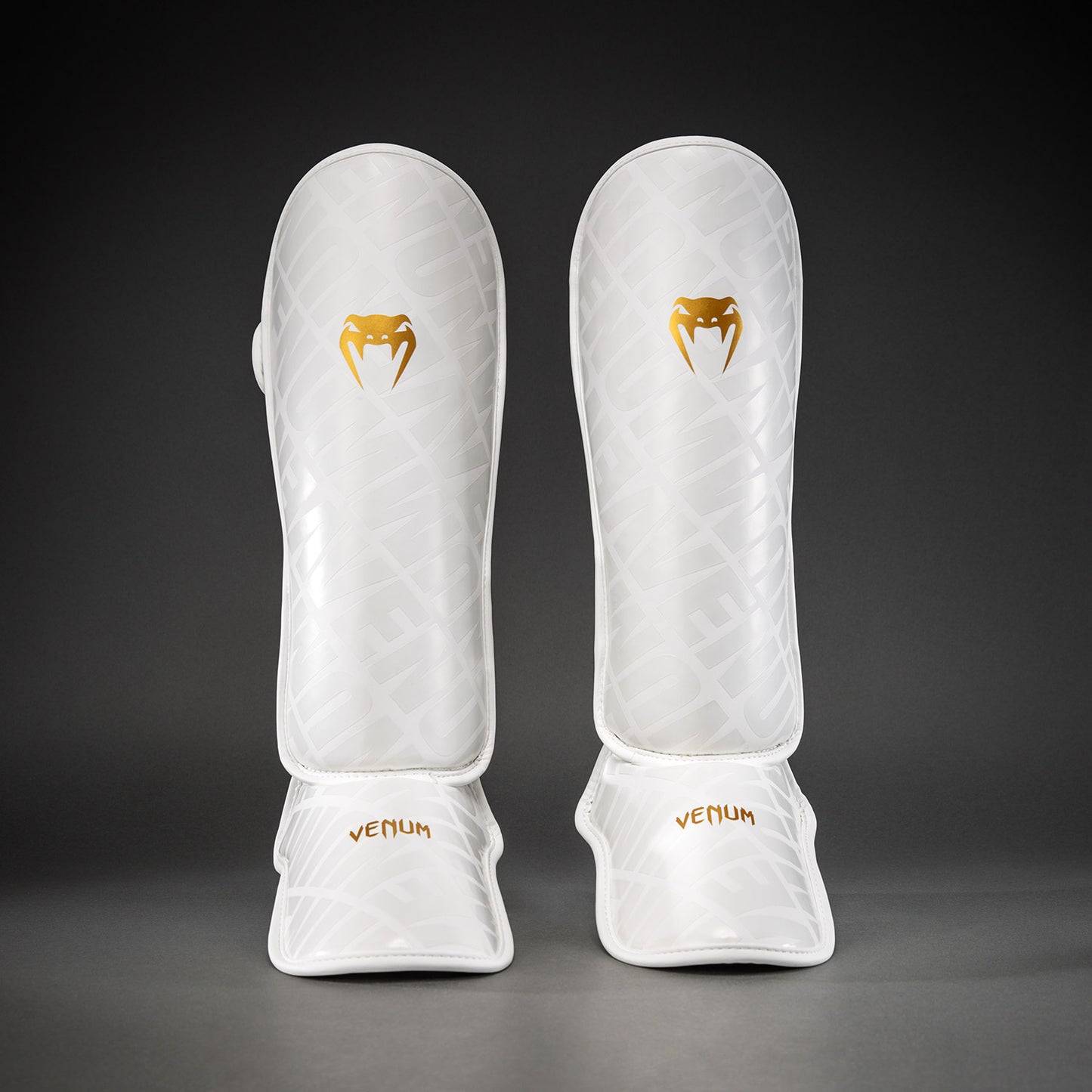 Venum Contender 1.5 XT 3D Shin Guards - White/Gold