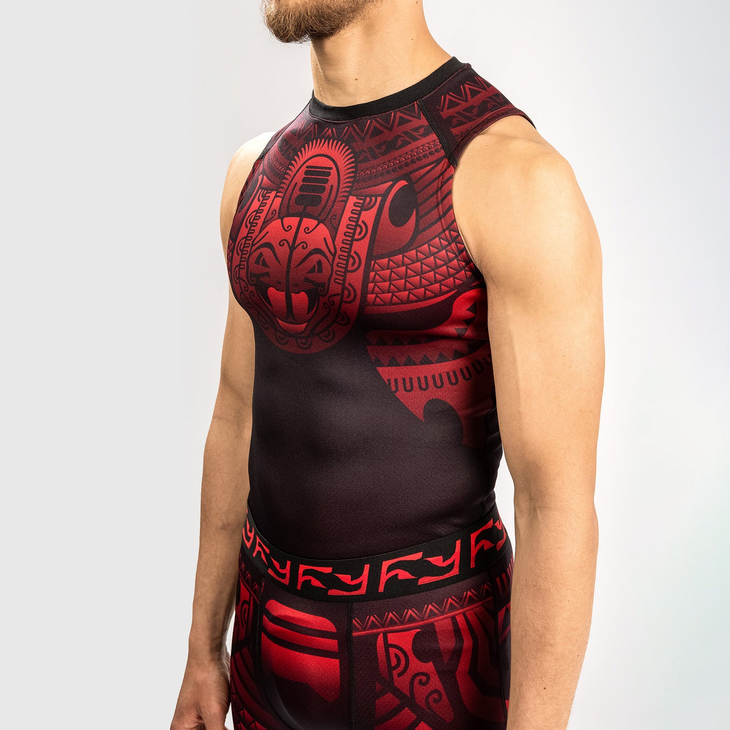 Venum Nakahi Sleeveless Rashguard - Black/Red
