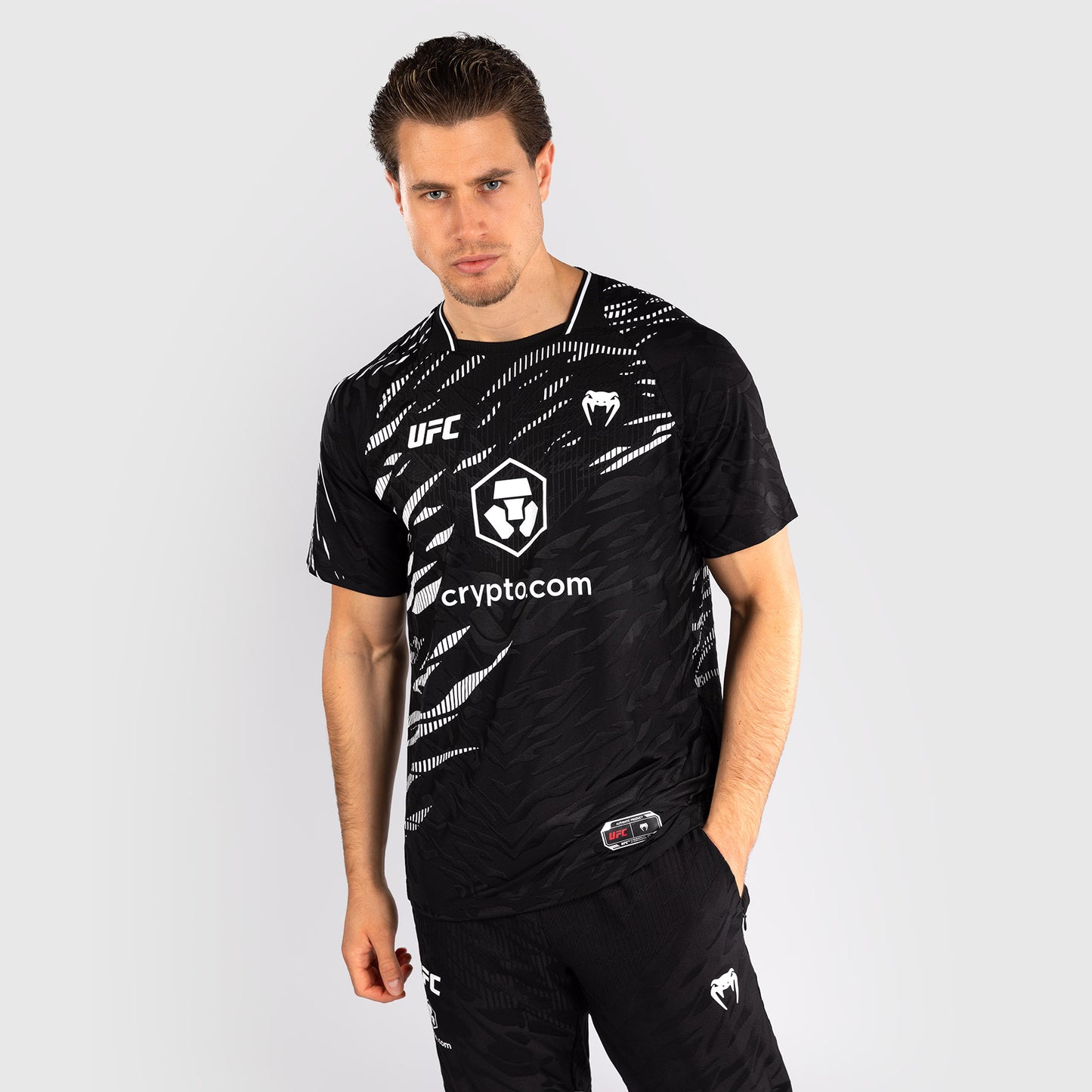 UFC Fusion by Venum Personalized Authentic Fight Night Men's Walkout Jersey - Black