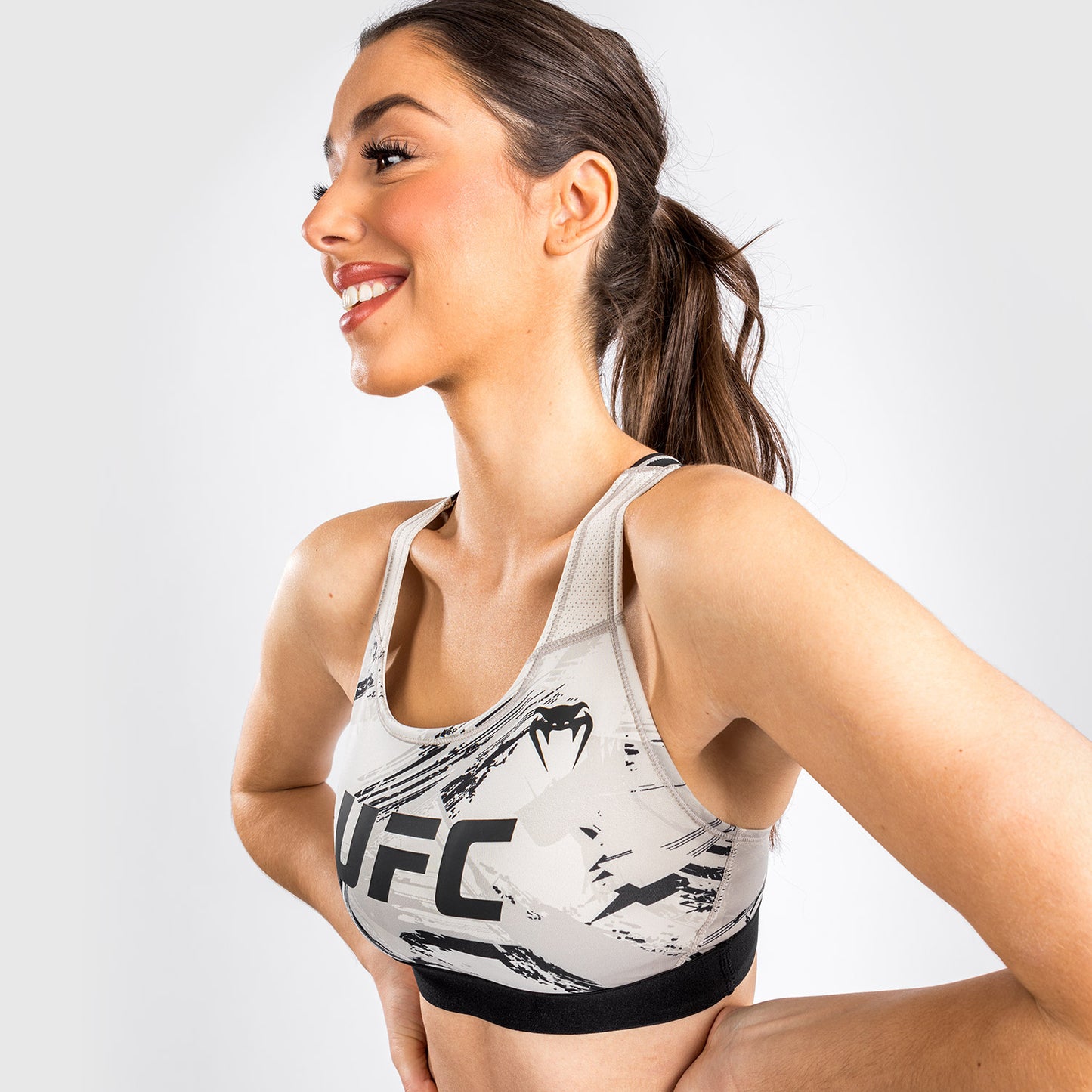 UFC Venum Authentic Fight Week Women’s 2.0 Sport Bra - Sand/Black