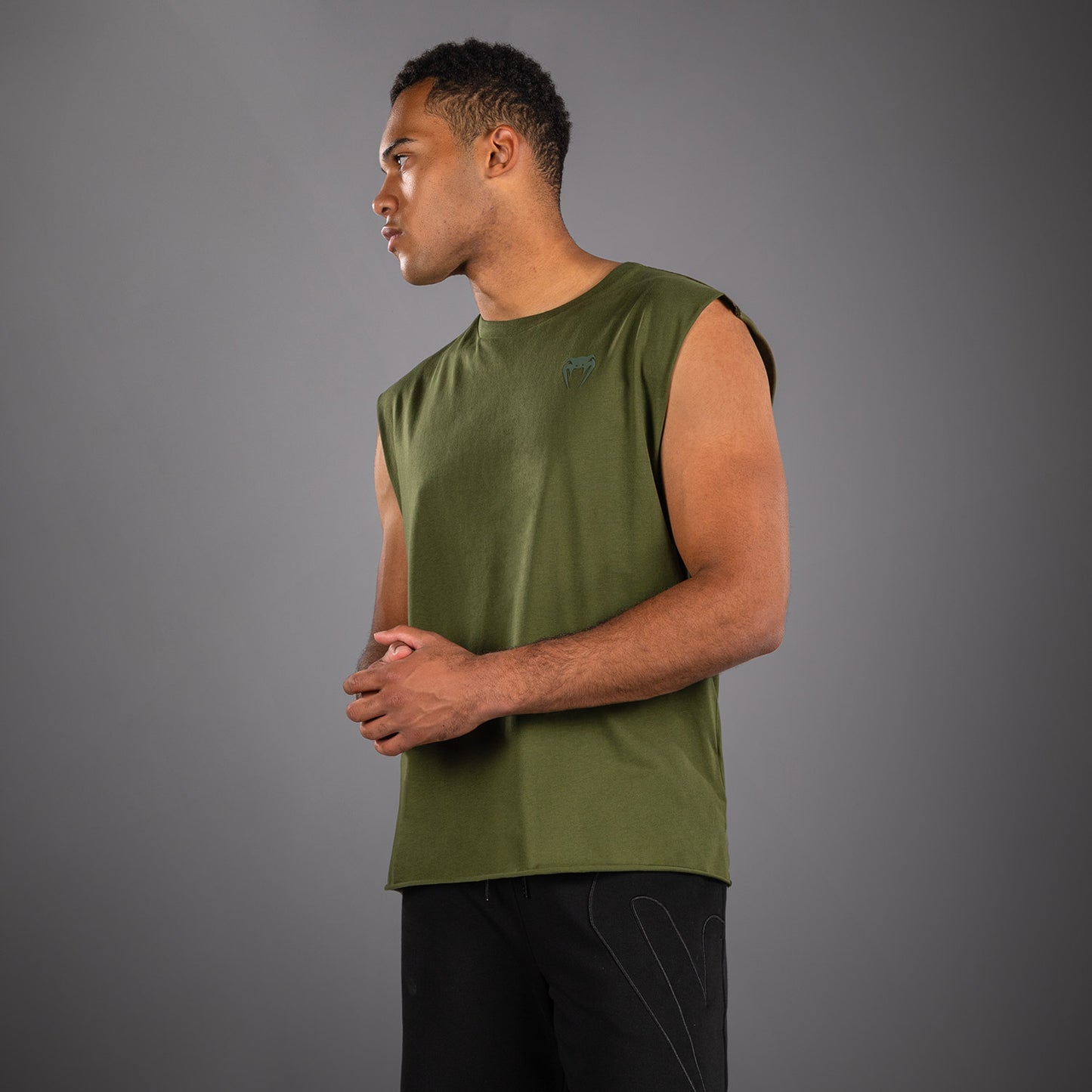 Venum Divide Sleeveless T-Shirt - Military Green