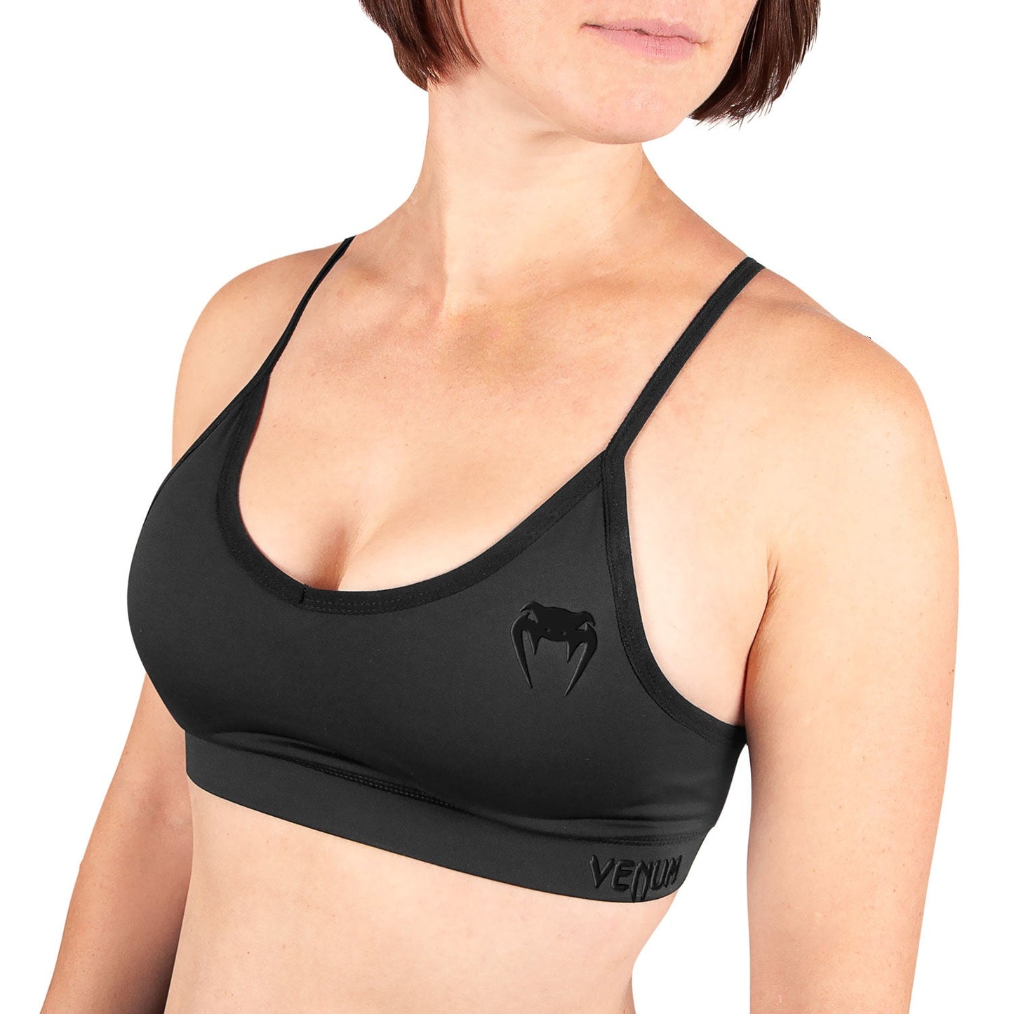 Venum Tecmo Sport Bra - For Women - Black/Black