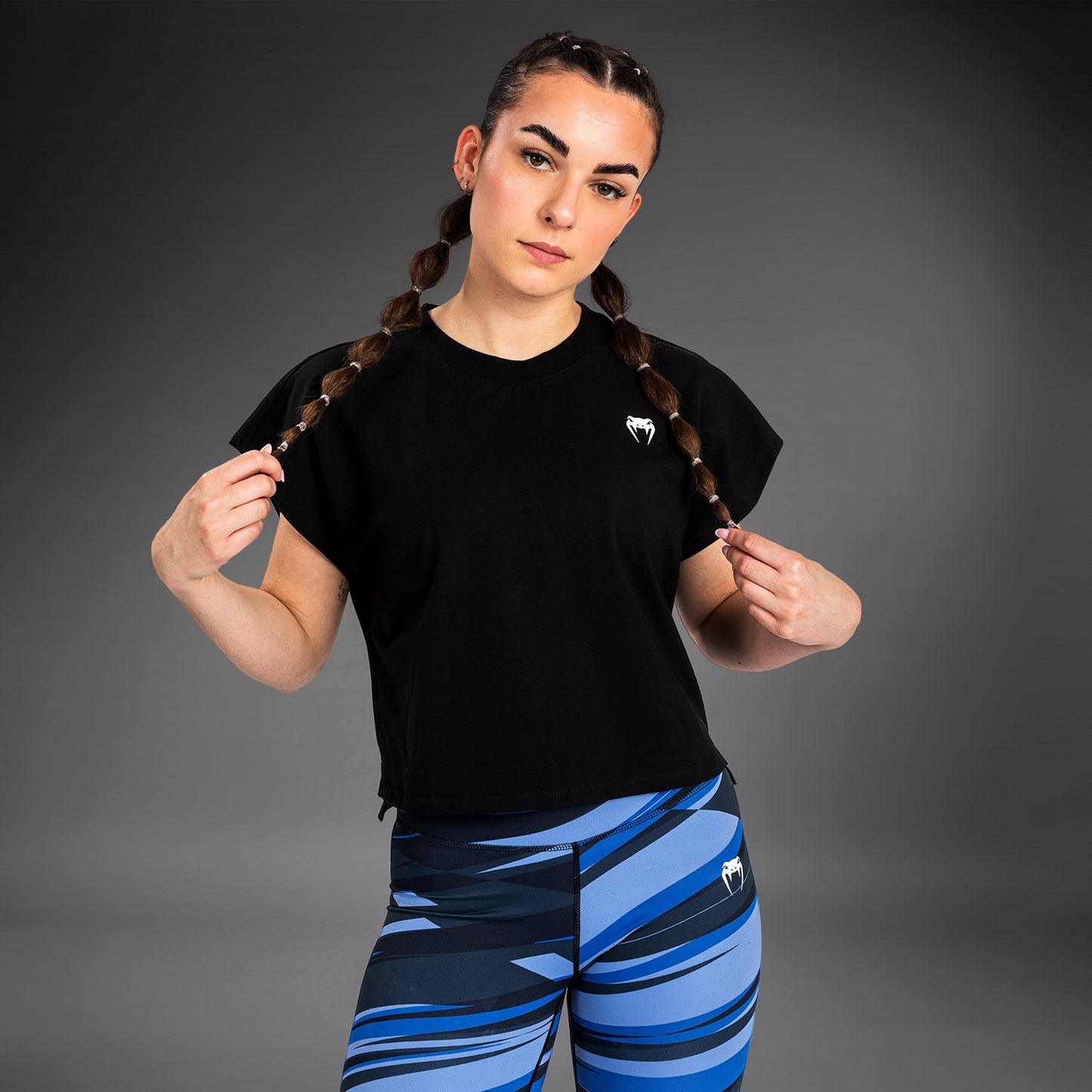 Venum Abyss T-shirt Cropped - Deep Black