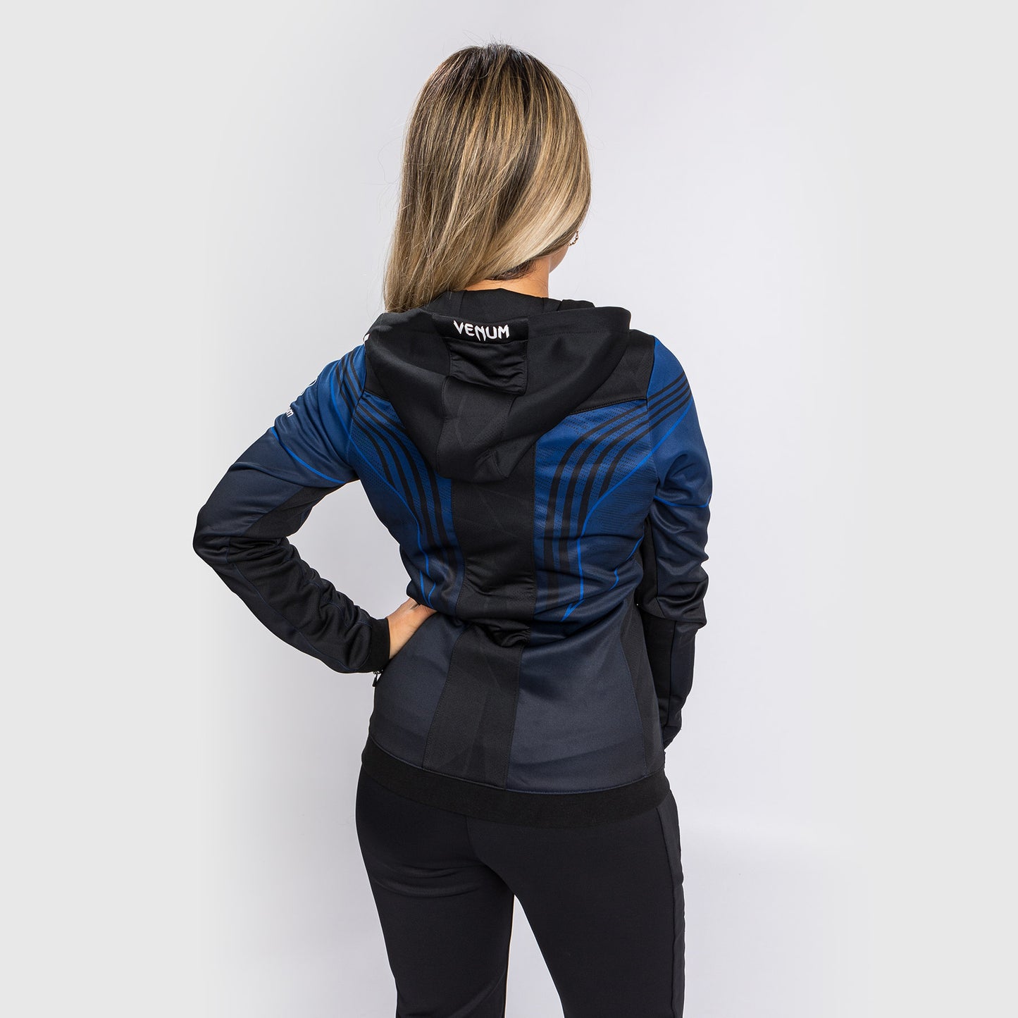 Ufc Authentic Fight Night 2.0 Kit By Venum Women's Walkout Hoodie - Midnight Edition