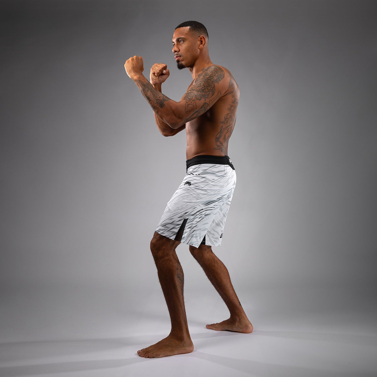 UFC Fusion by Venum Authentic Fight Night Men’s Fight Short - Long Fit - White