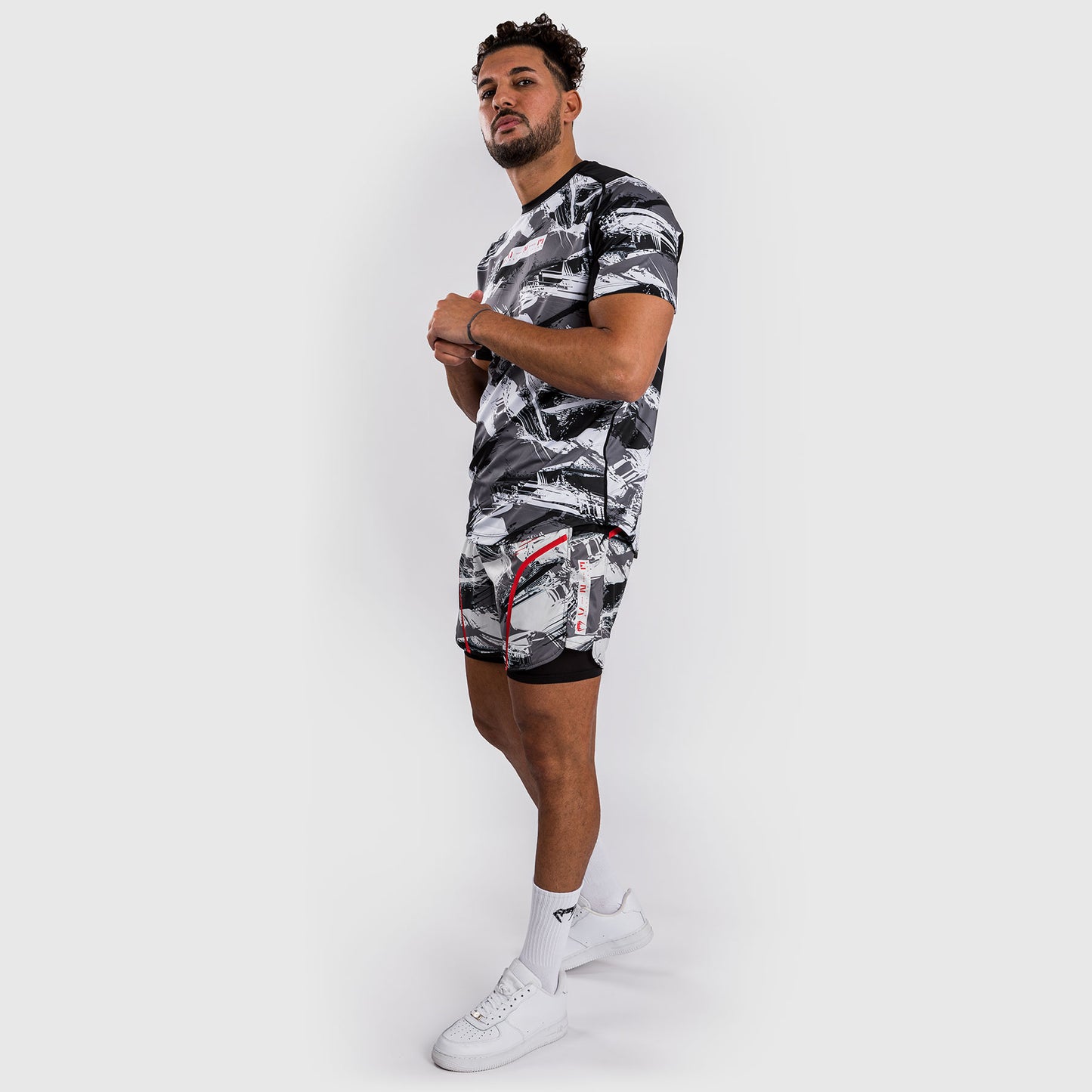 Venum Electron 3.0 Dry-Tech t-shirt - Grey/Red