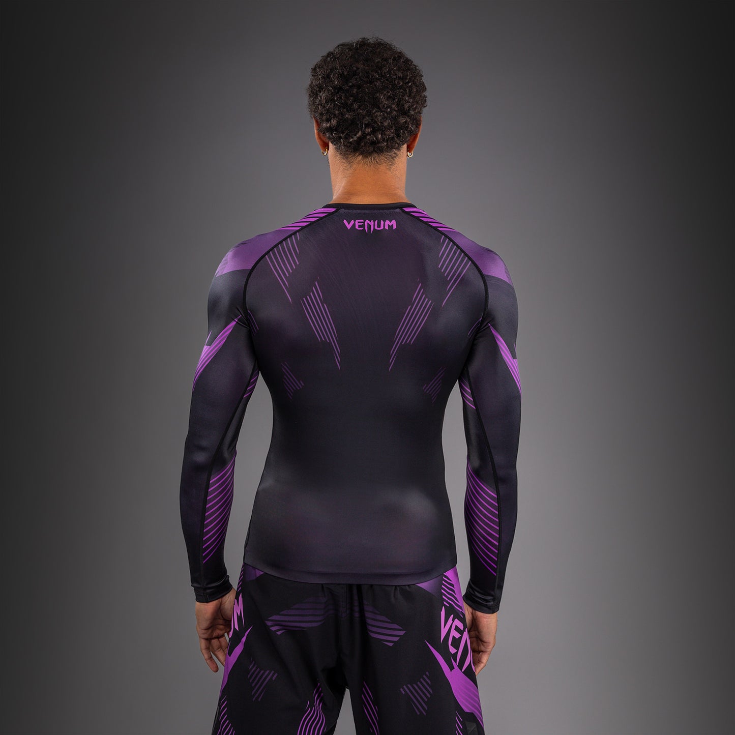 Venum No-Gi 6.0 Long Sleeve Rashguard - Black/Purple