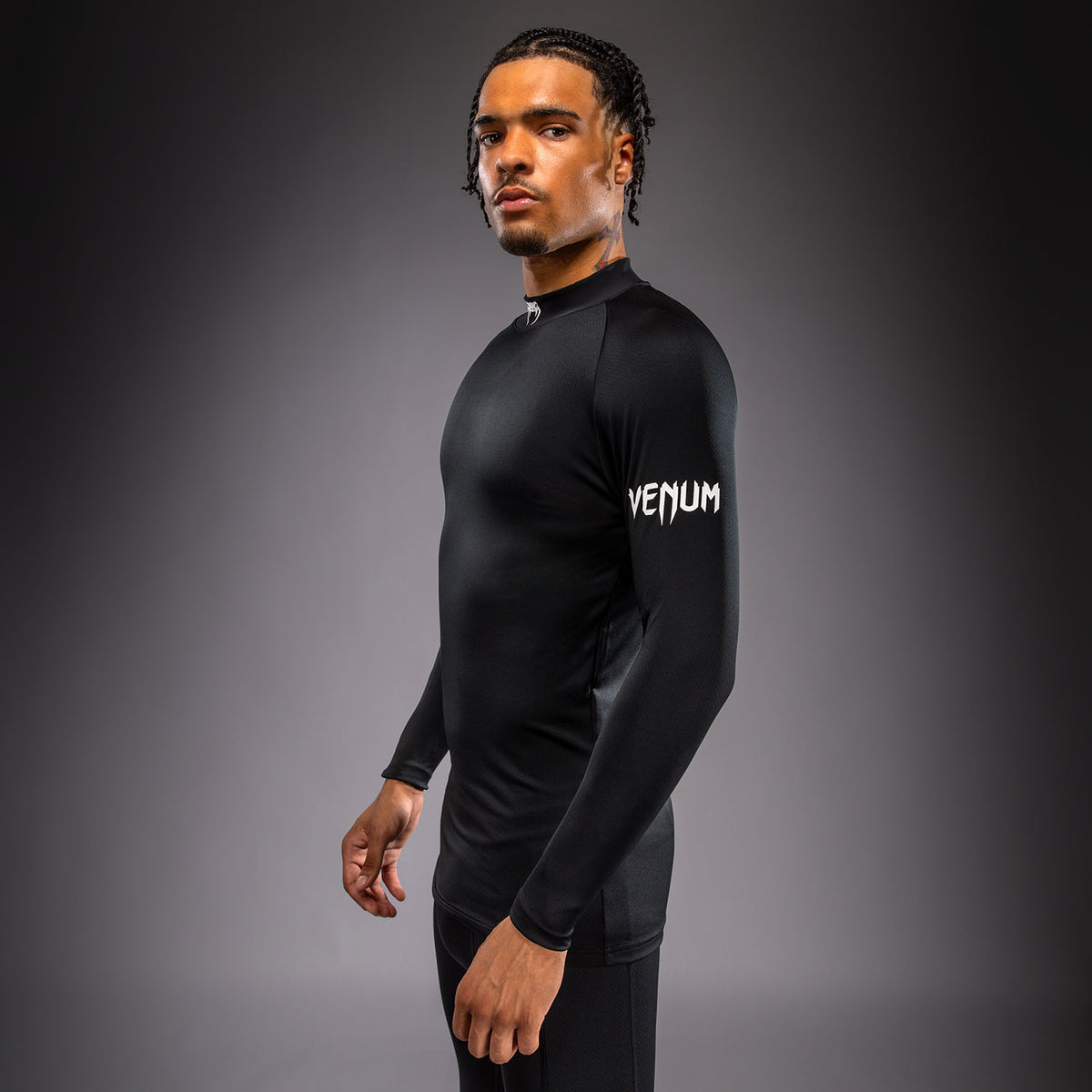 Venum MX Basics Long sleeve T-shirt - Black/White