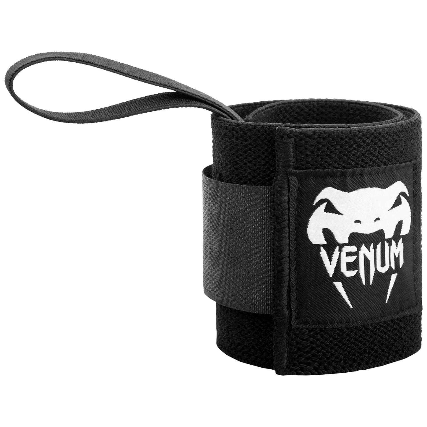 Venum Hyperlift Weightlifting Wrist Wraps - Black (Pair)