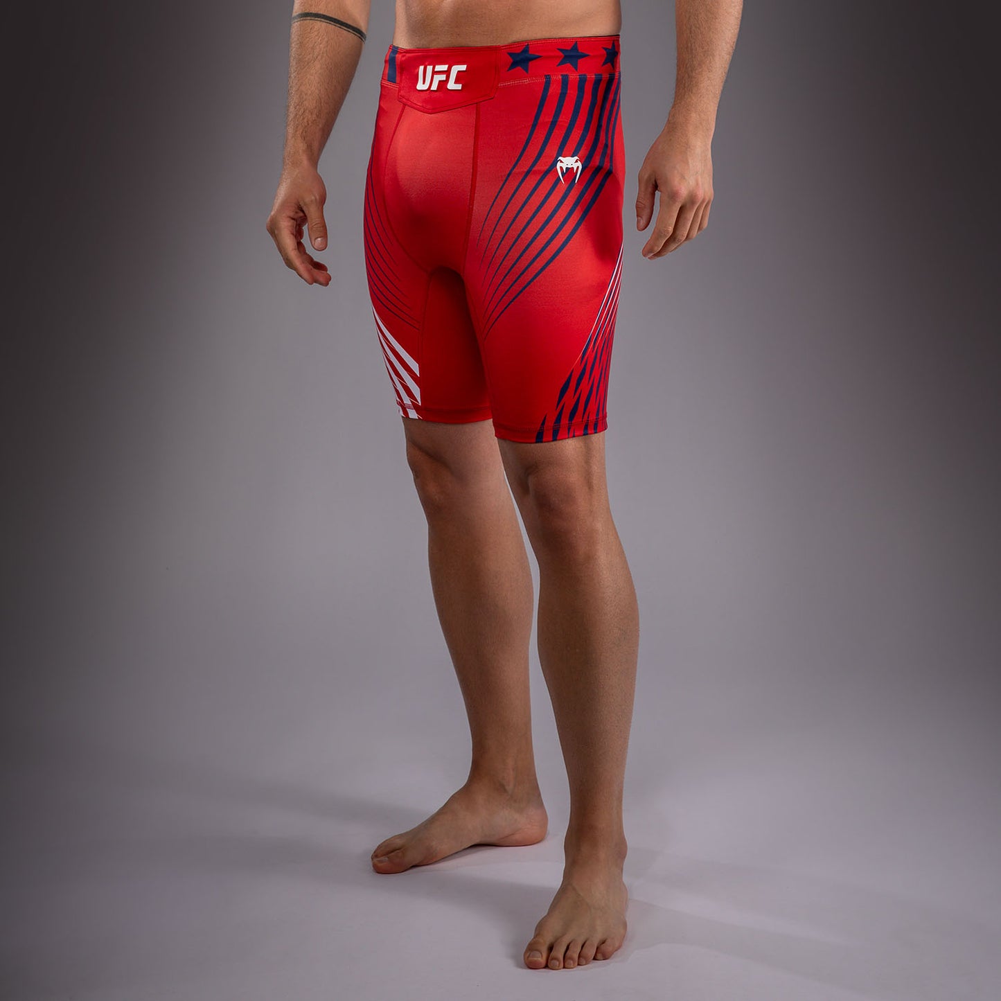 Men's Official UFC Freedom 250 by Venum Red Authentic Fight Night Vale Tudo Short