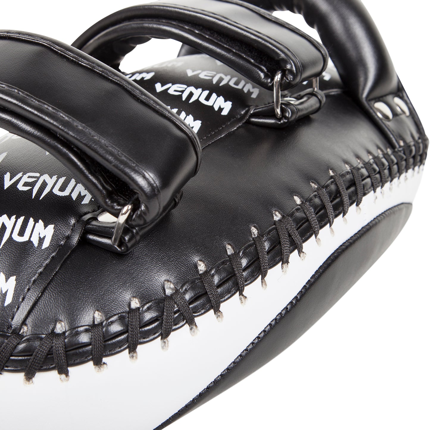 Venum Light Kick Pads - Skintex Leather - Black/Ice (Pair)