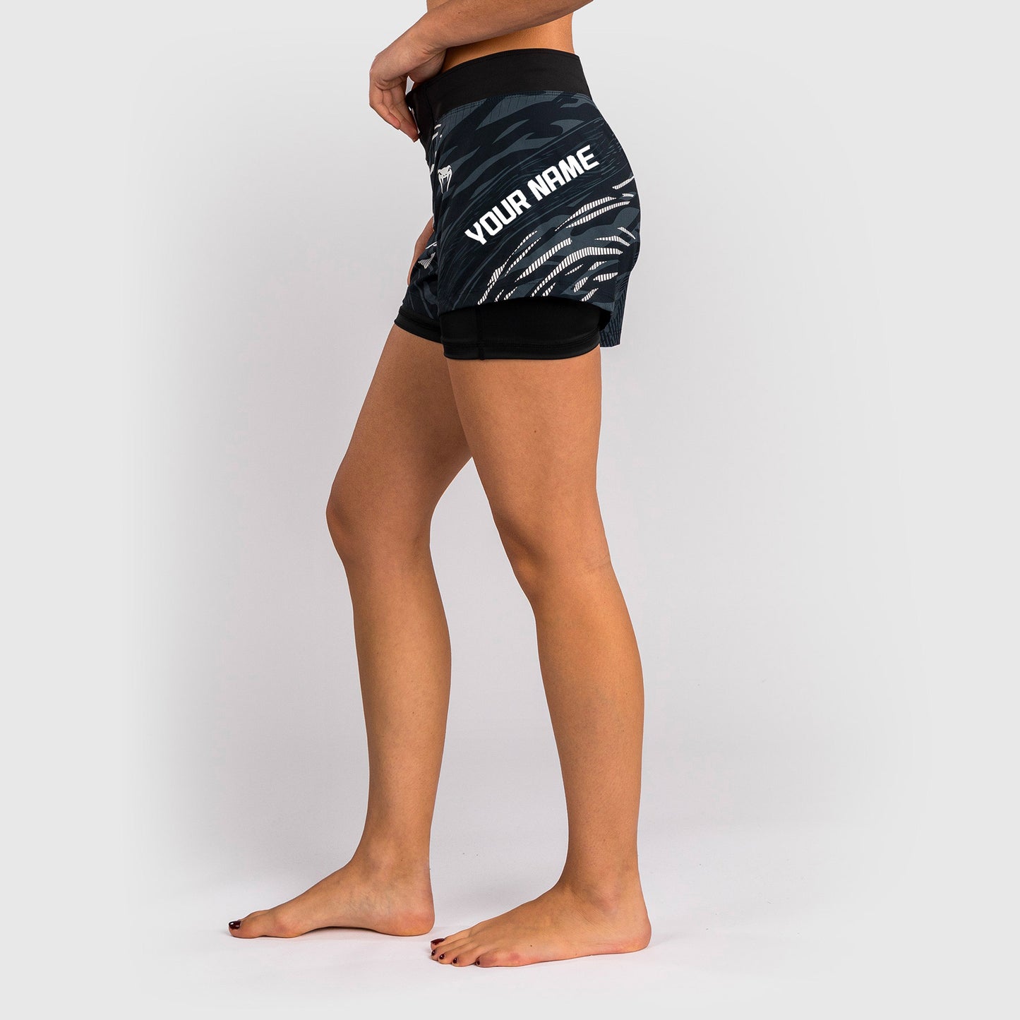 UFC Fusion by Venum Personalized Authentic Fight Night Women's Fight Short - Black