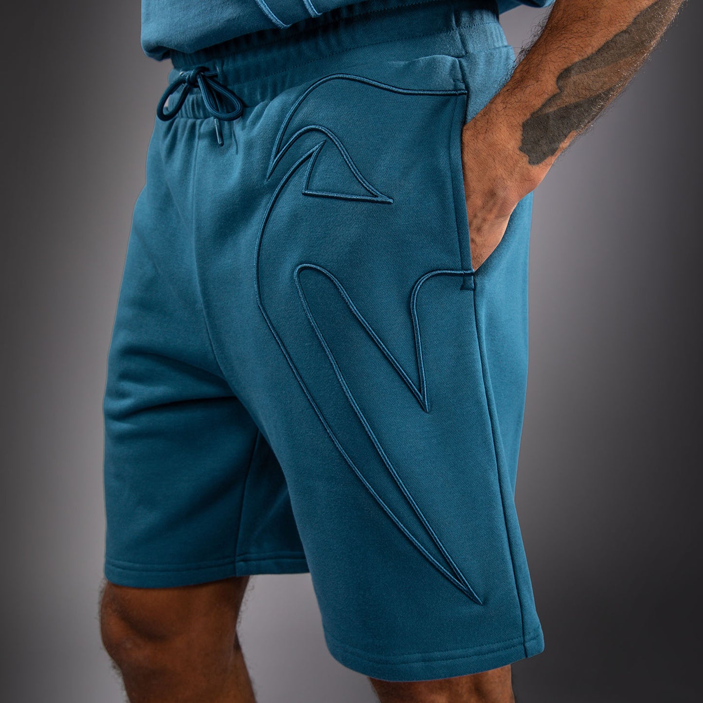 Venum Giant 3D Cotton Shorts - Ocean Blue