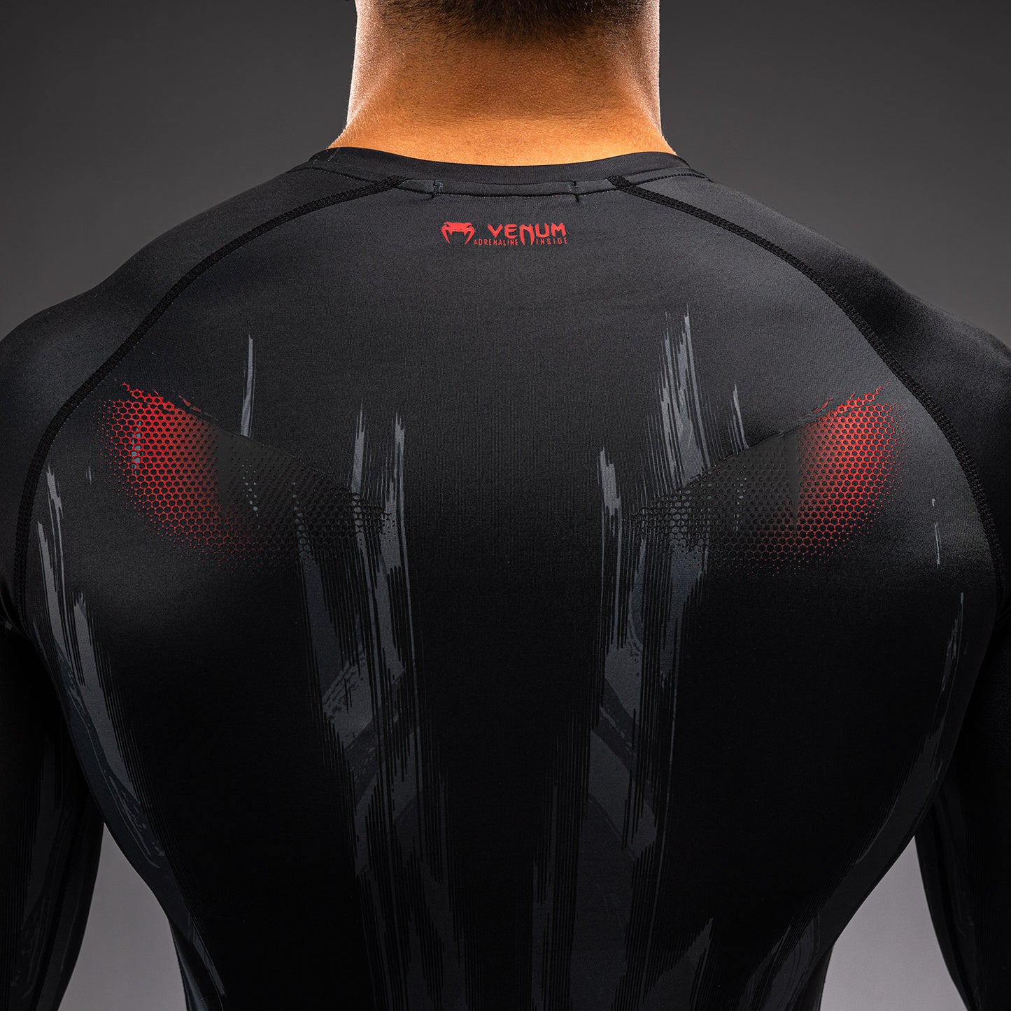 Venum Demon Long Sleeve Rashguard - Black/Grey