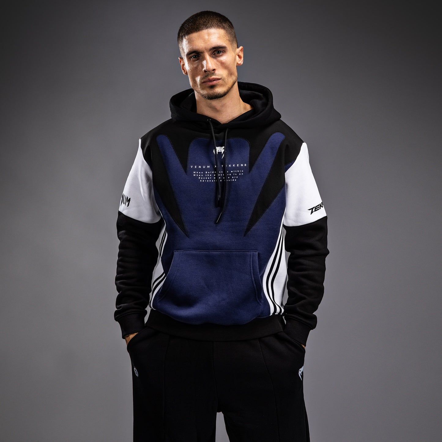 Venum x TEKKEN 8 - Jin Kazama Hoodie - Blue/Black/White