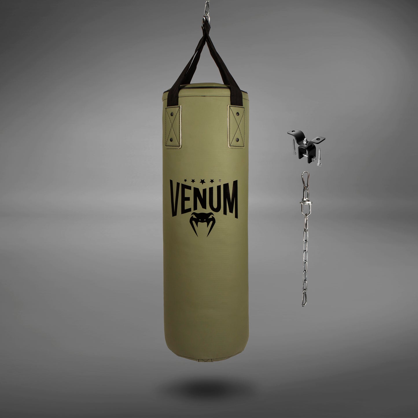 Venum Origins Punching Bag - Khaki/Black (ceiling mount included)