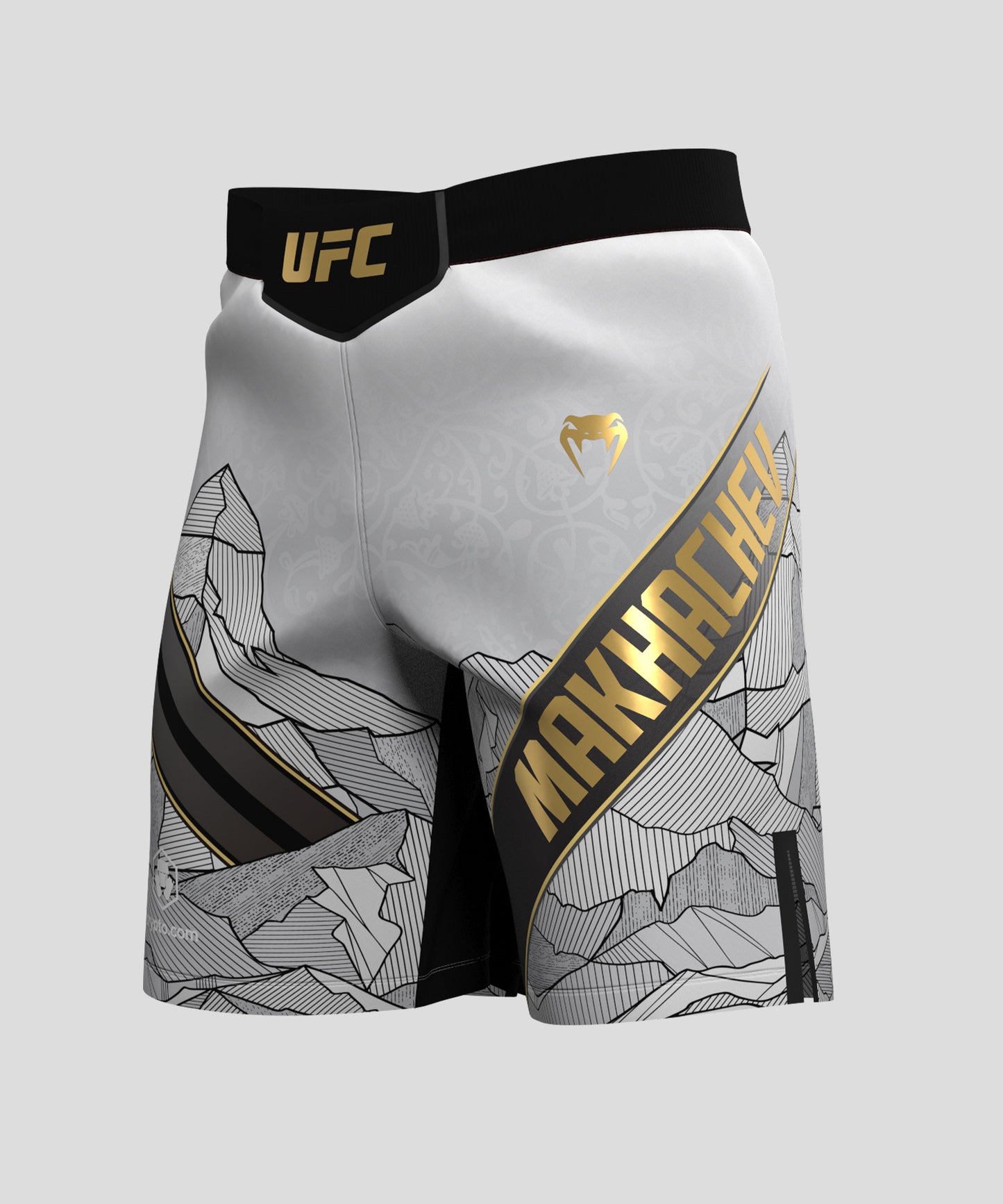 Men's UFC Unrivaled by Venum White Islam Makhachev Long Fit Fight Short