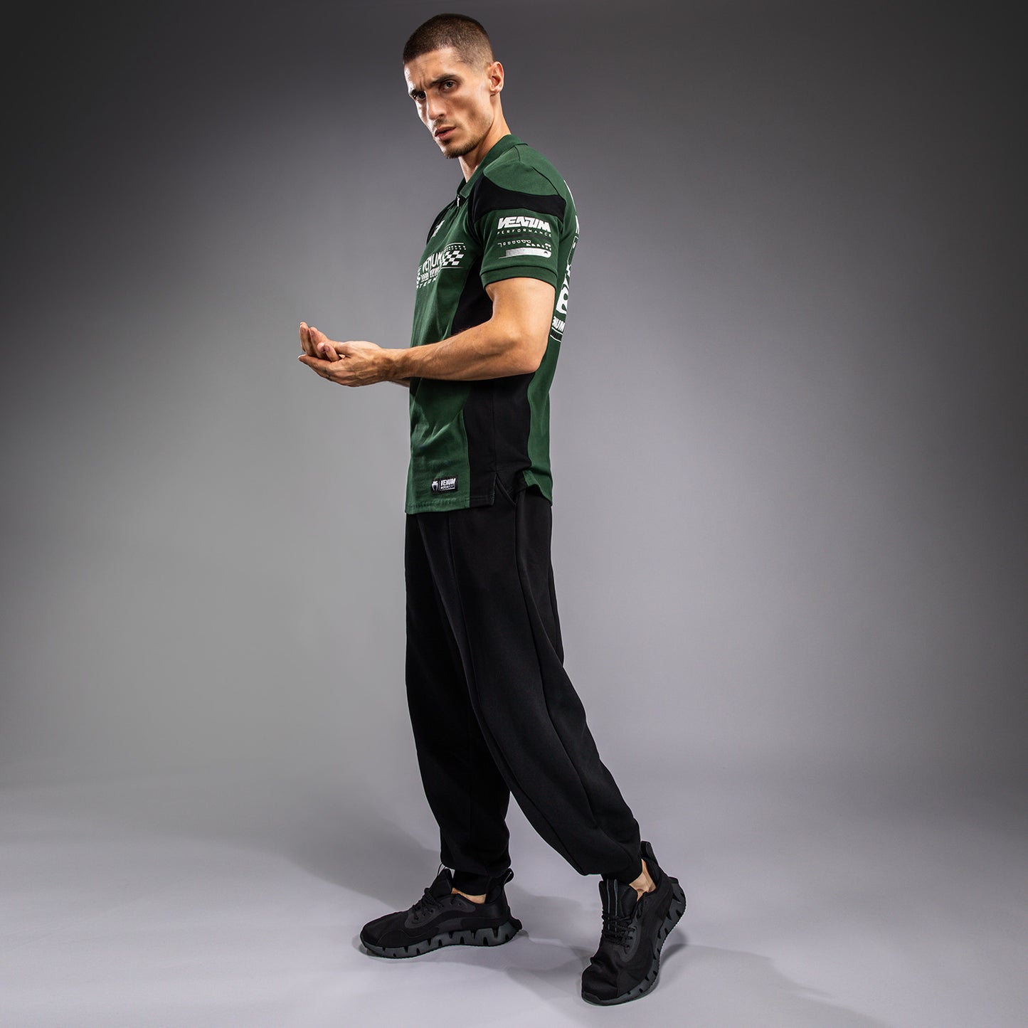 Venum Motorsport Cotton Polo - Deep Forest