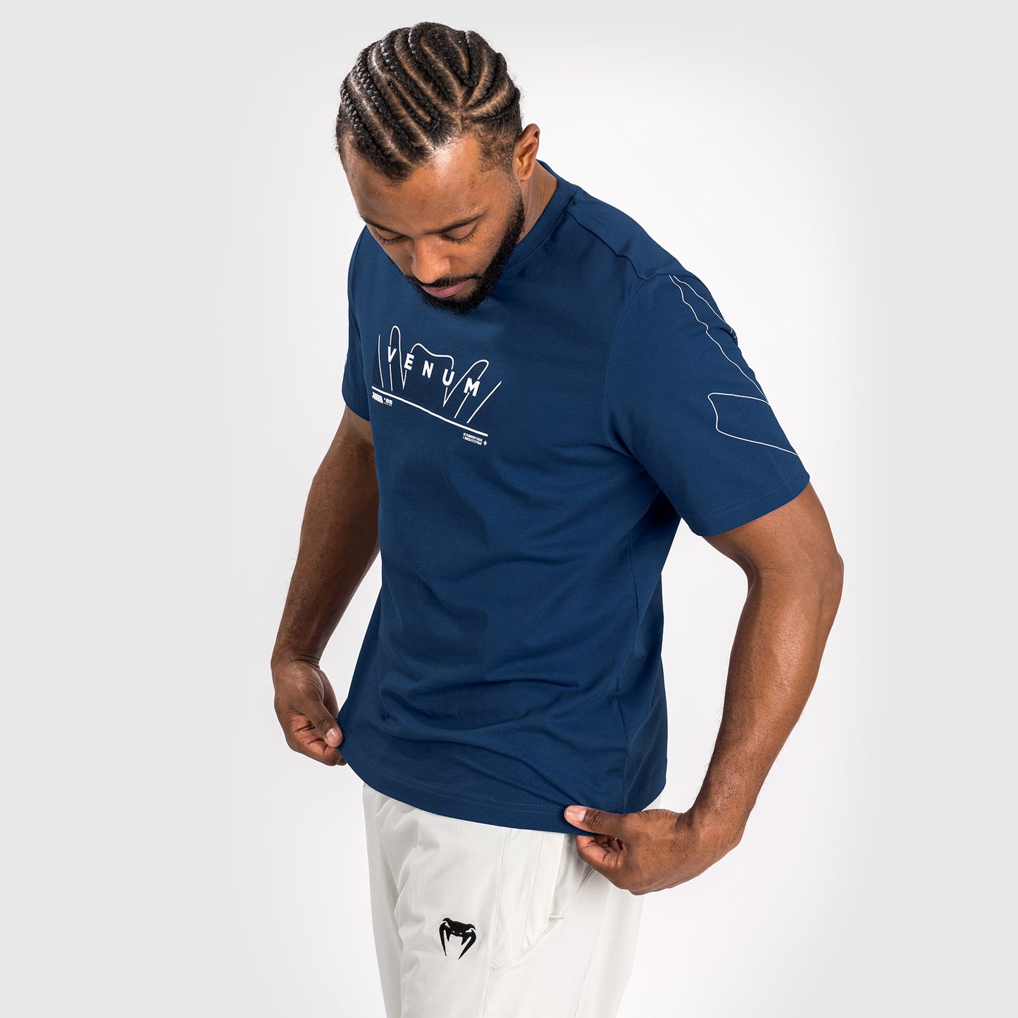 Venum Snake Print T-Shirt - Blue navy