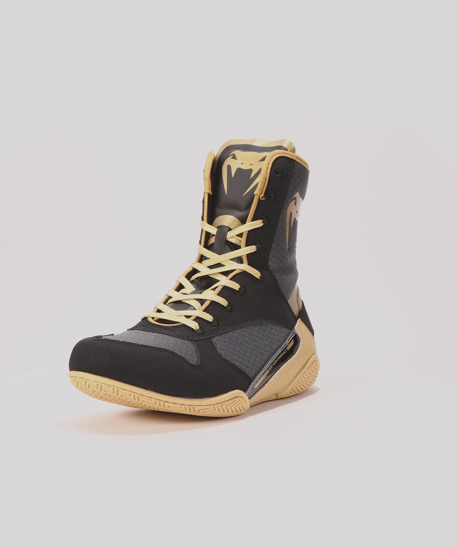 Venum Elite Boxing Shoes - Black/Beige – Venum Europe