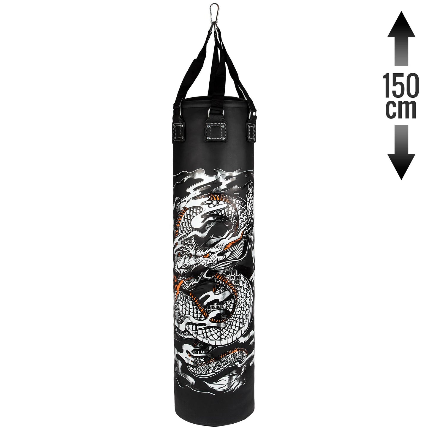 Venum Dragon's Flight Heavy Bag - Black/White-150cm