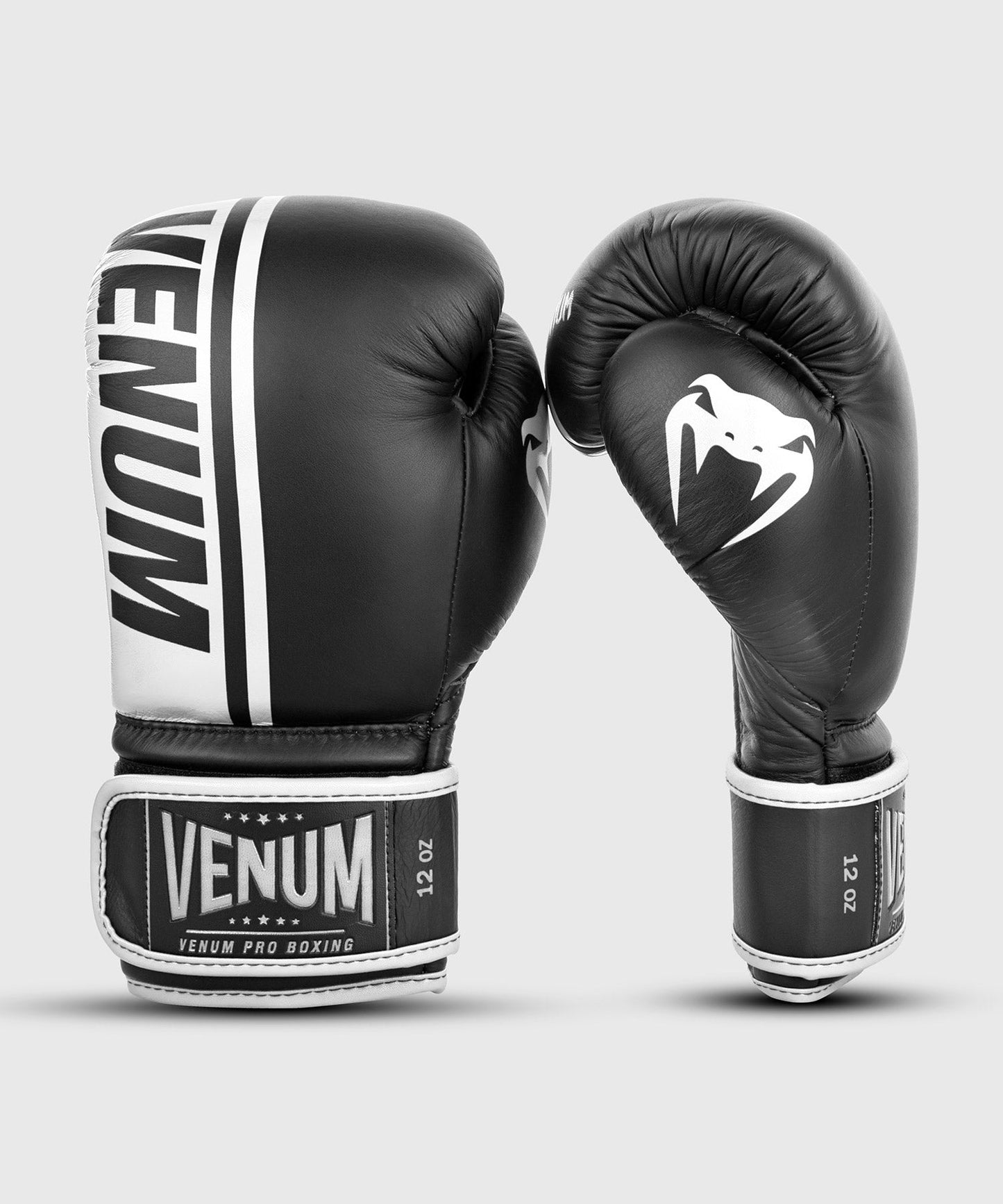 Venum Shield Pro Boxing Gloves Velcro - Black/White