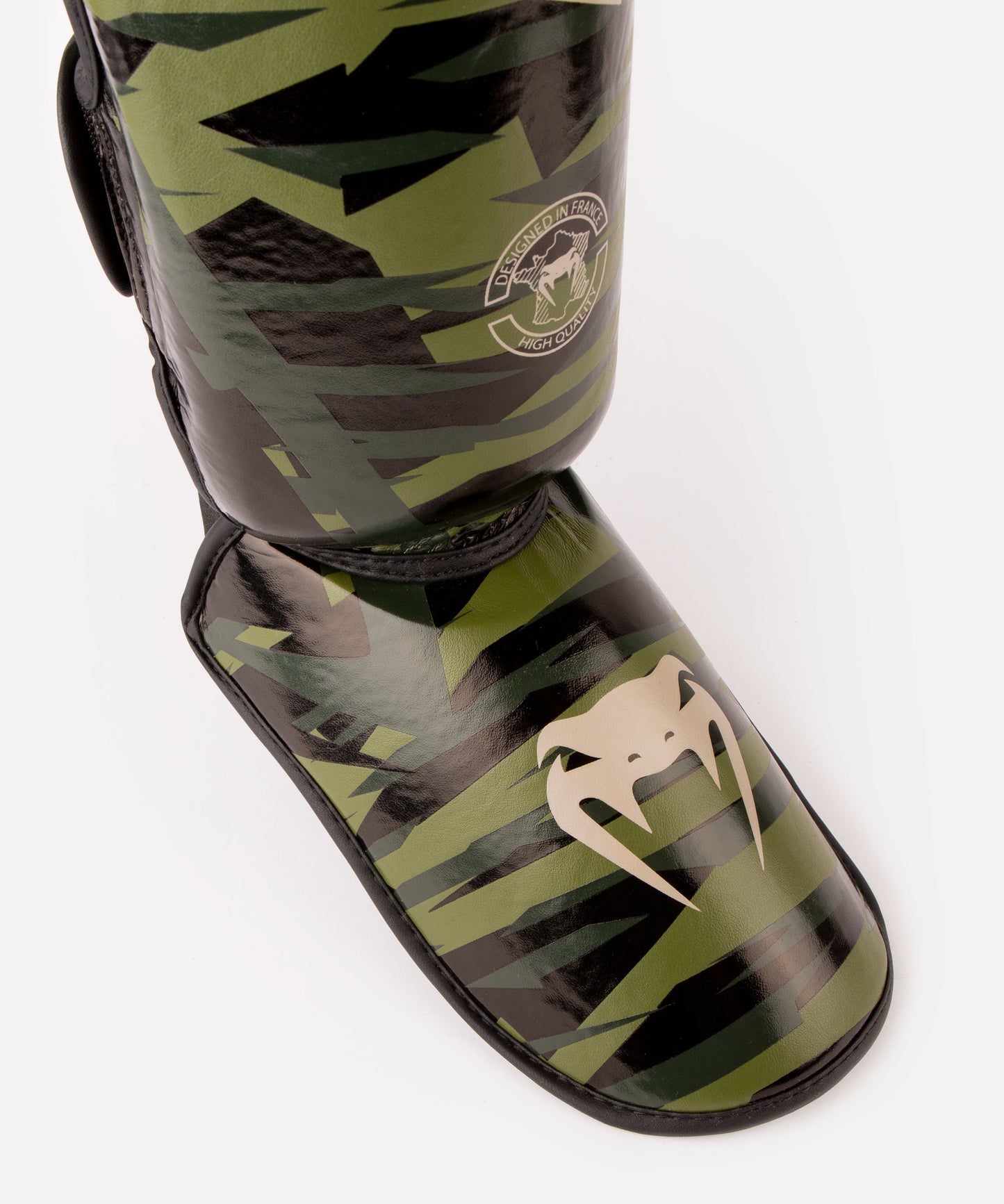 Venum Contender 2.0 Shin Guards - Khaki camo