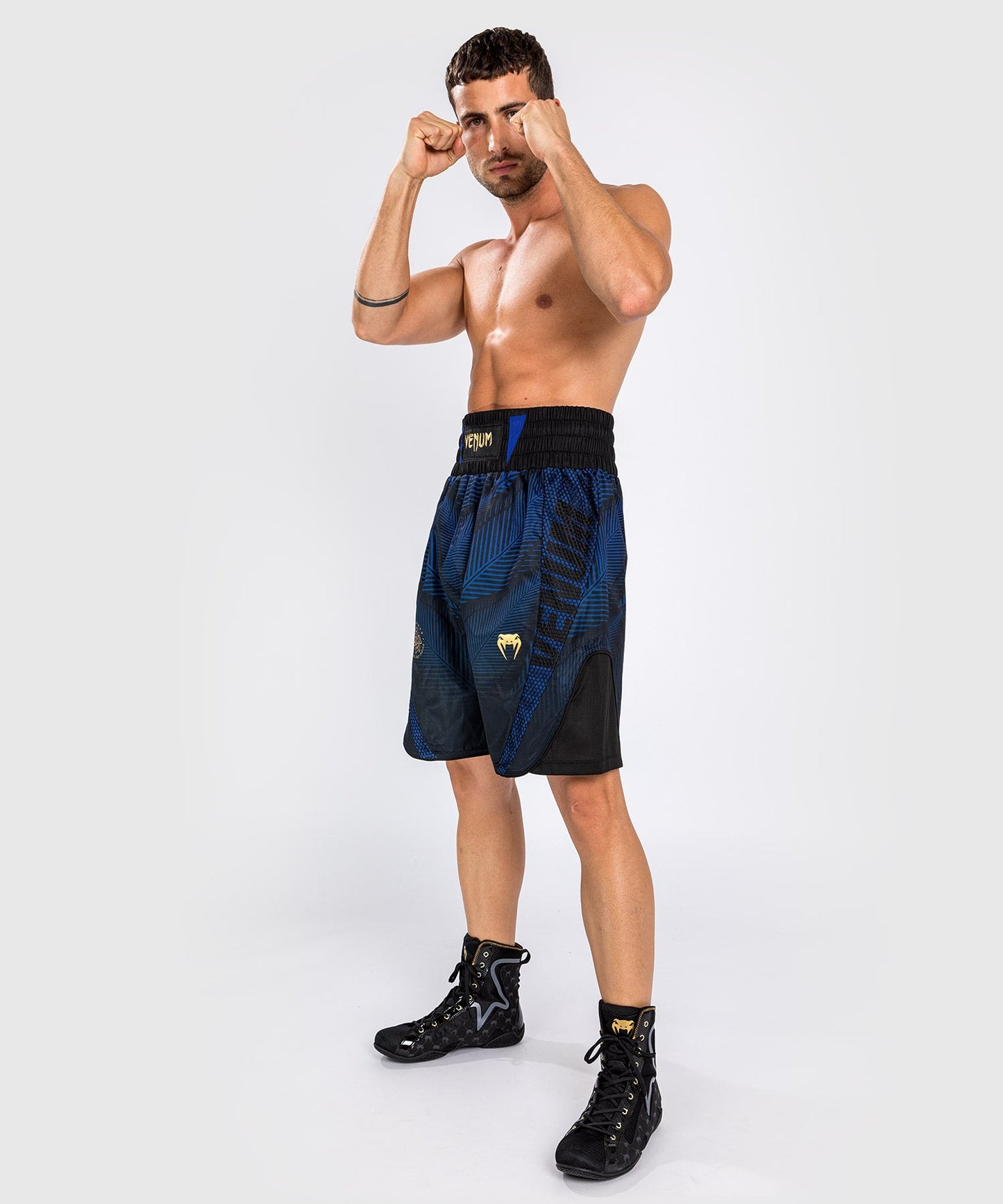 Venum Phantom Loma Boxing Short - Black/Blue