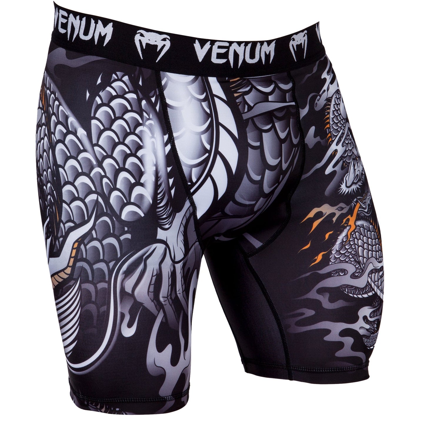 Venum Dragon's Flight Compression Shorts - Black/White
