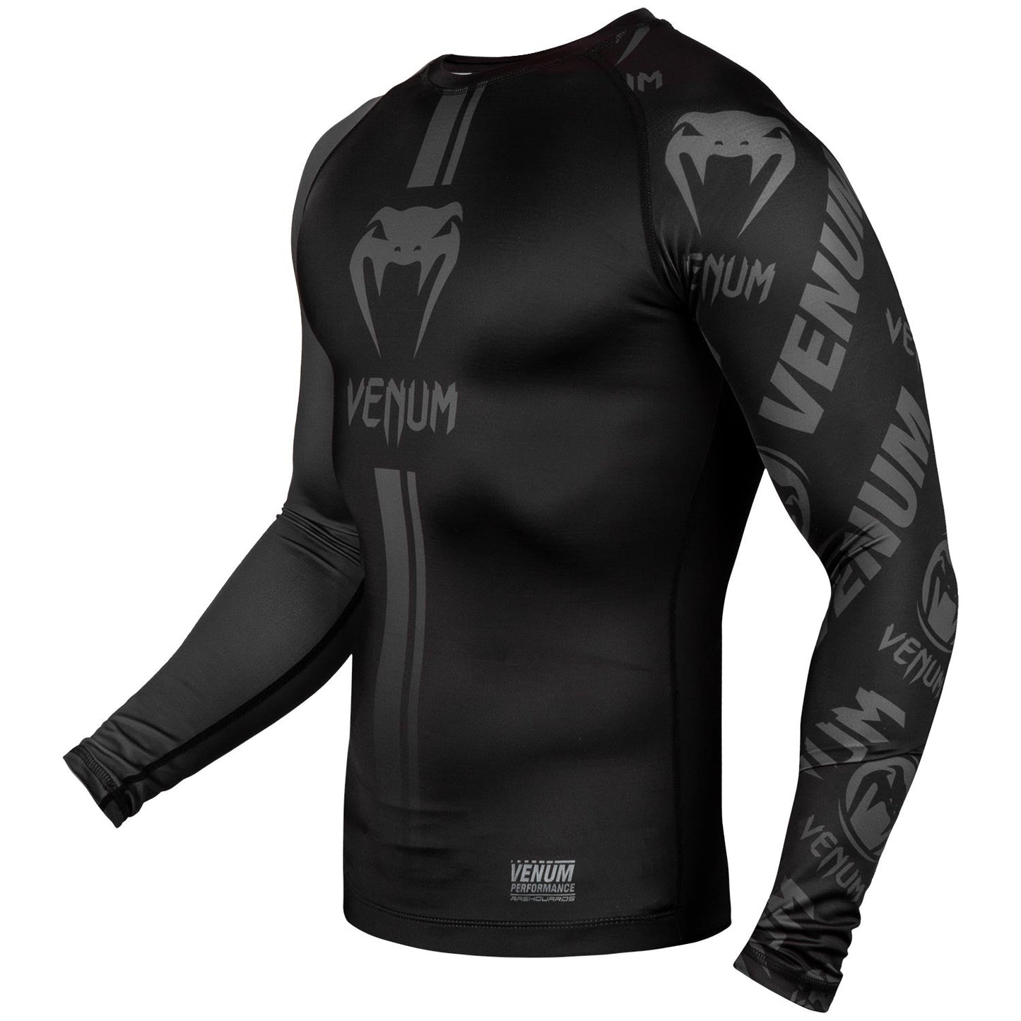 Venum Logos Long Sleeve Compression MMA Rashguard
