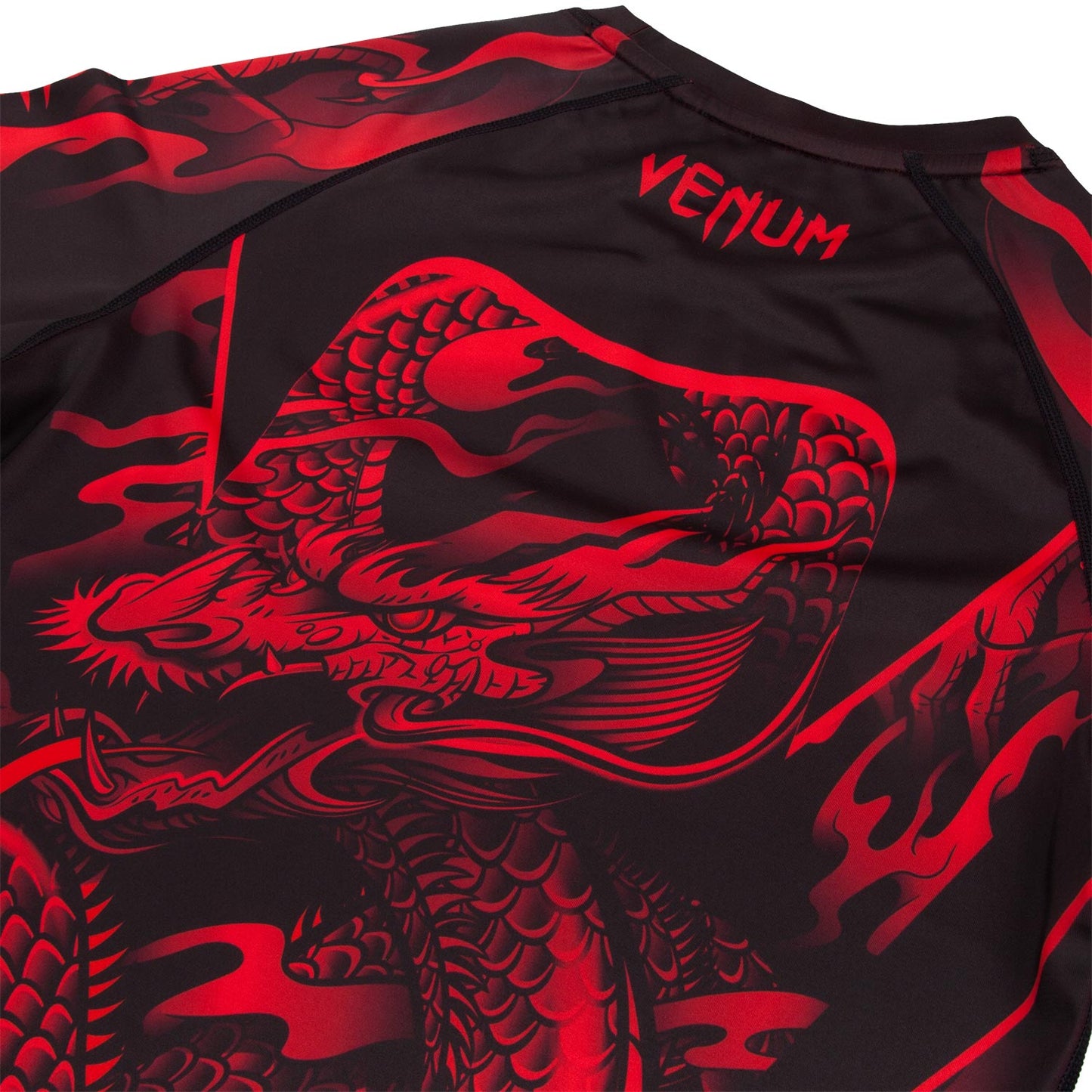 Venum Dragon's Flight Rashguard - Long Sleeves - Black/Red