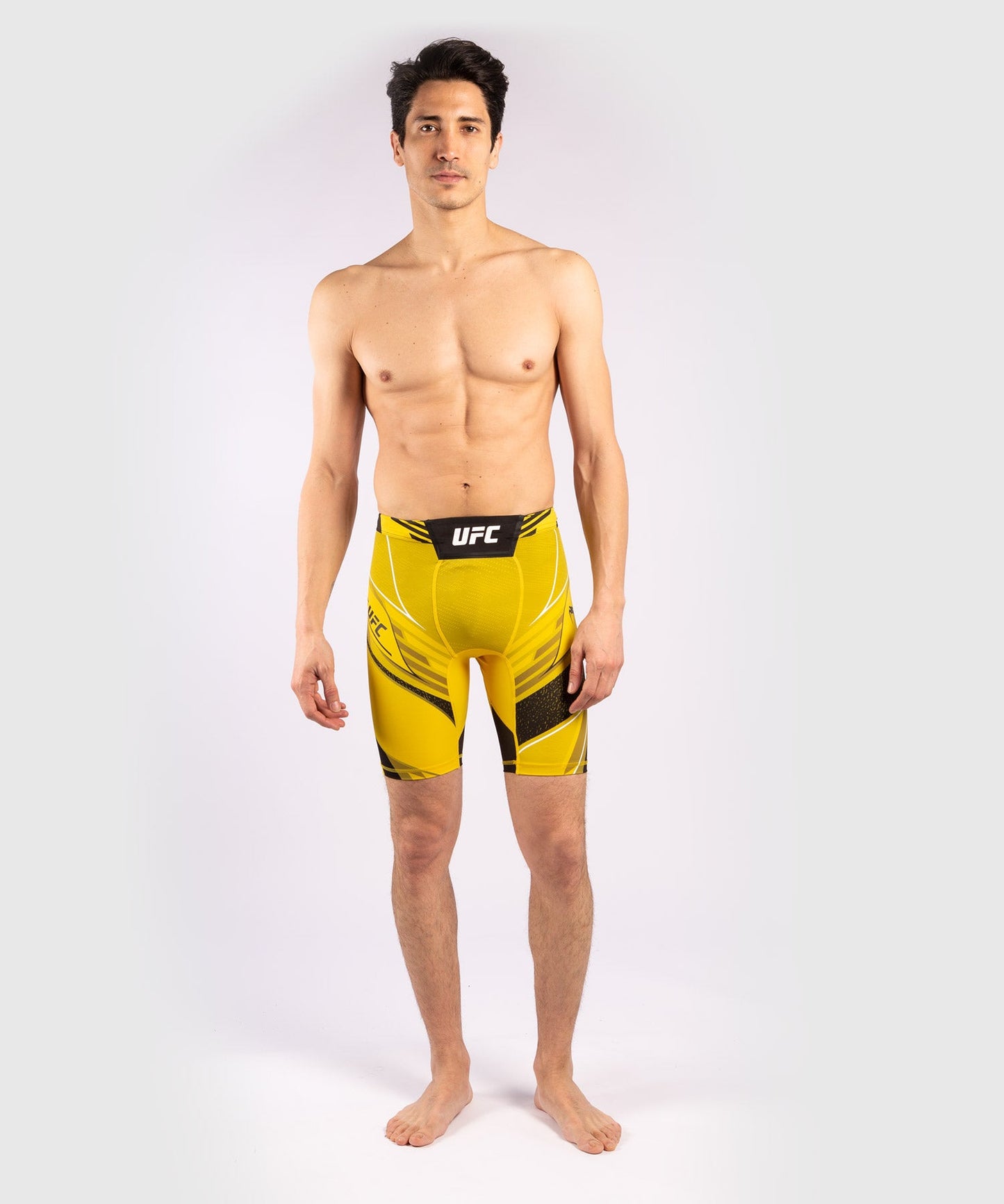 UFC Venum Authentic Fight Night Men's Vale Tudo Shorts - Long Fit - Yellow