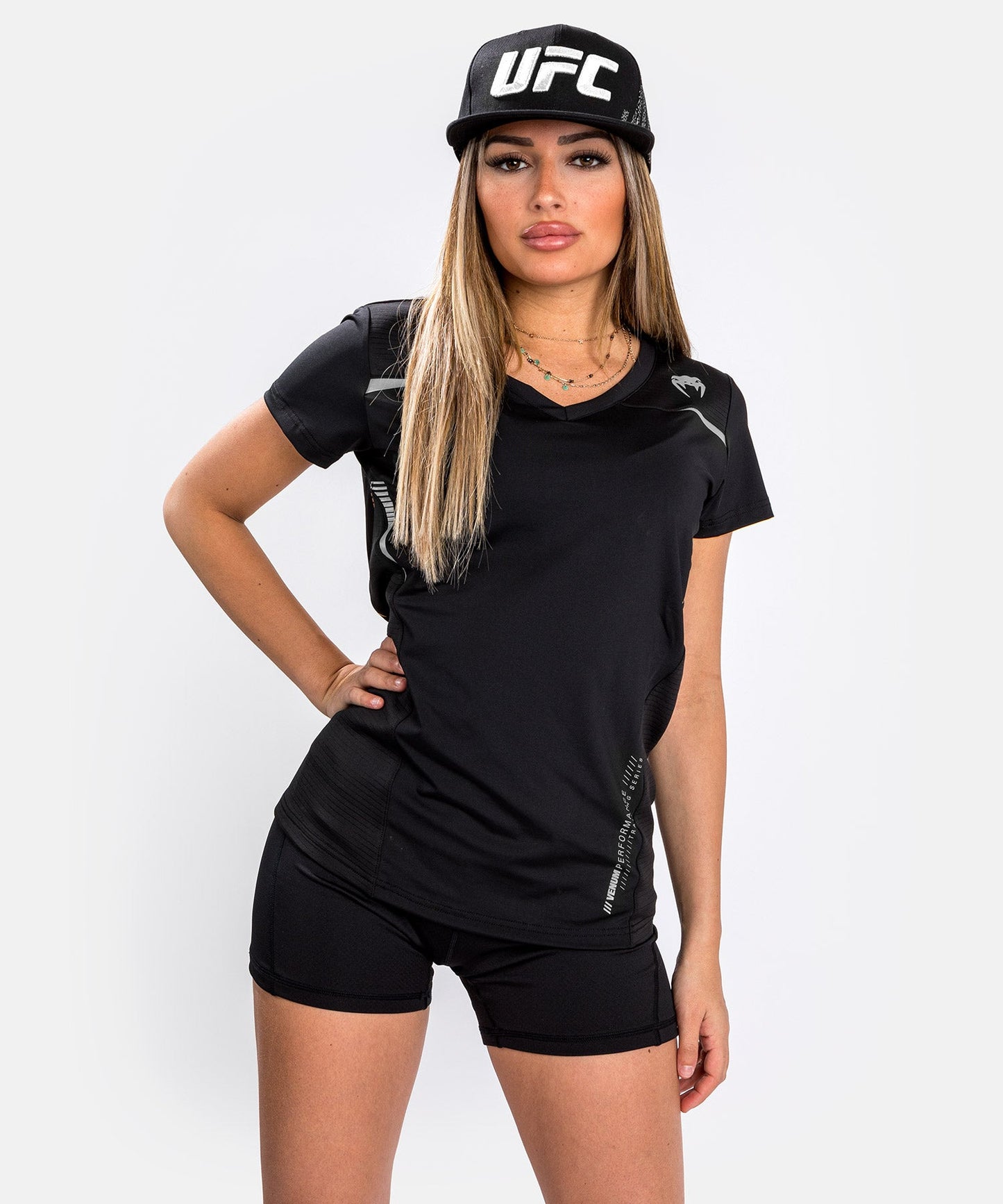 Venum Tempest 2.0 Women’s Dry tech T-shirt – Black/Grey