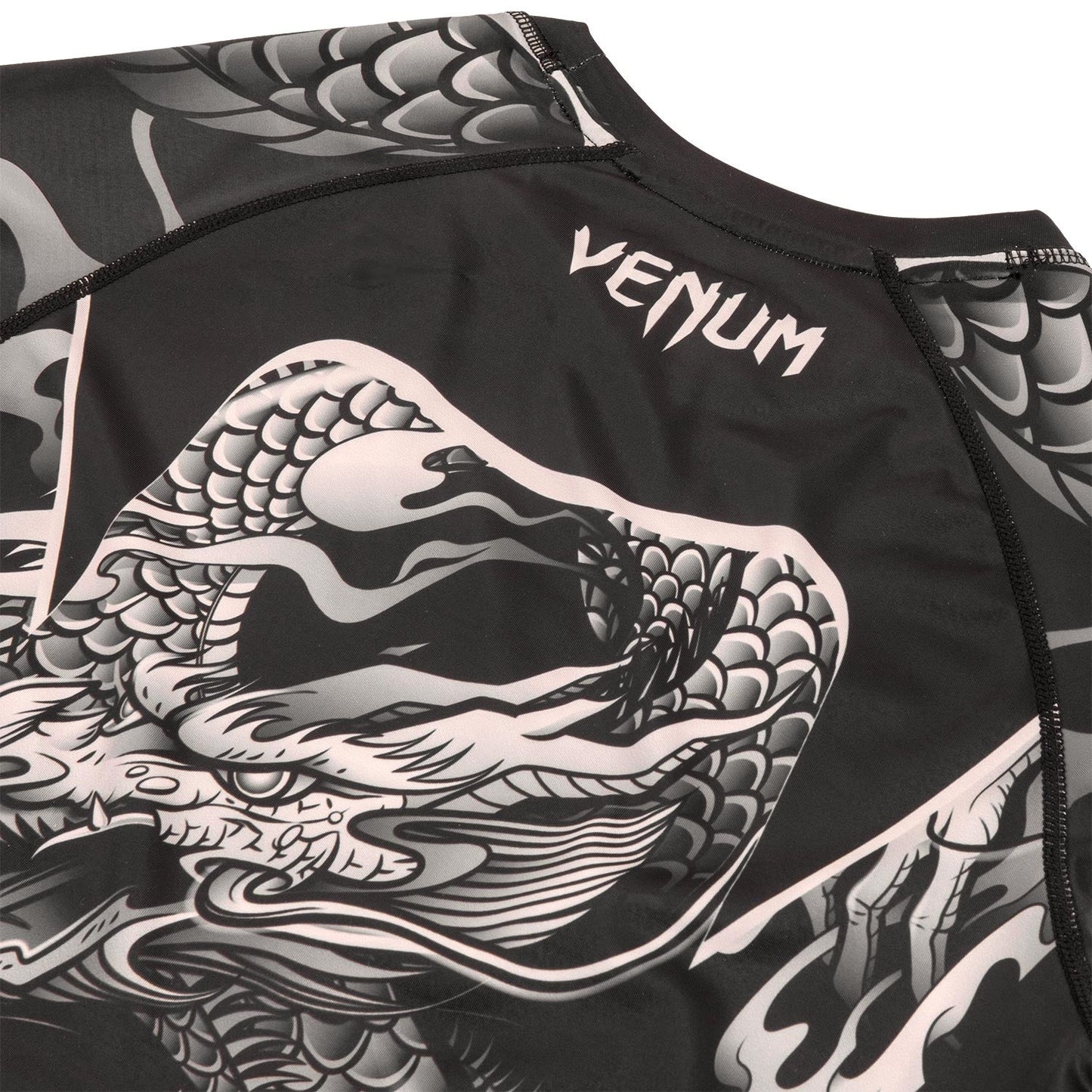 Venum Dragon's Flight Rashguard - Long Sleeves - Black/Sand