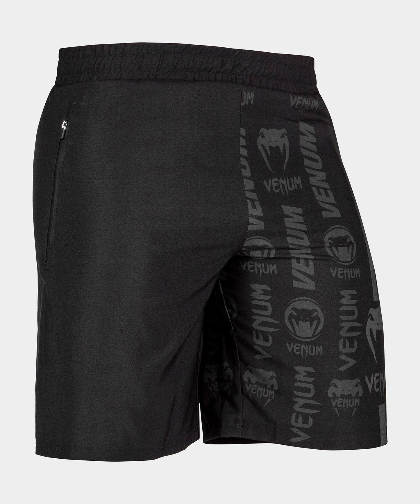Venum Logos Training Shorts - Black/Black