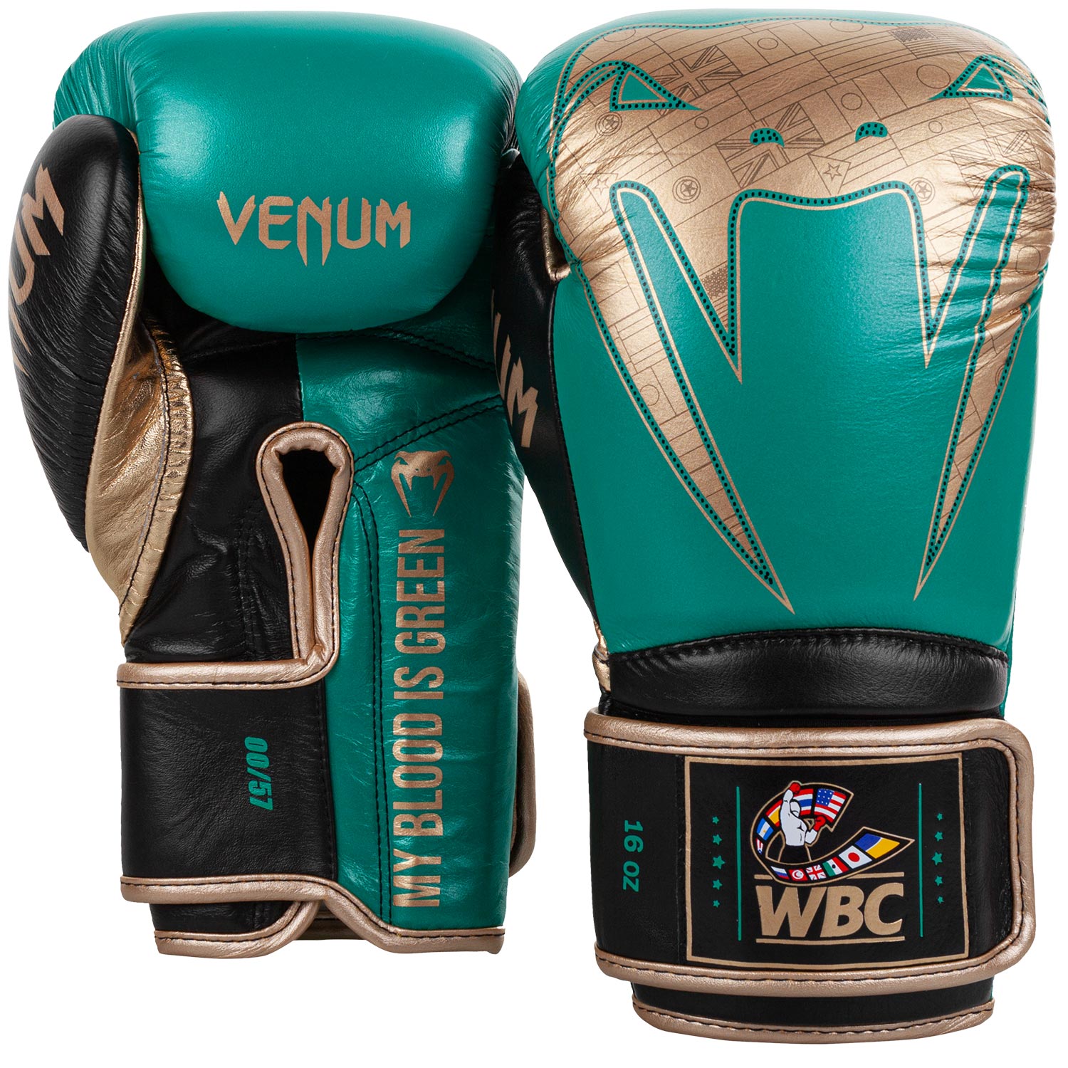 Venum boxing gloves shop green