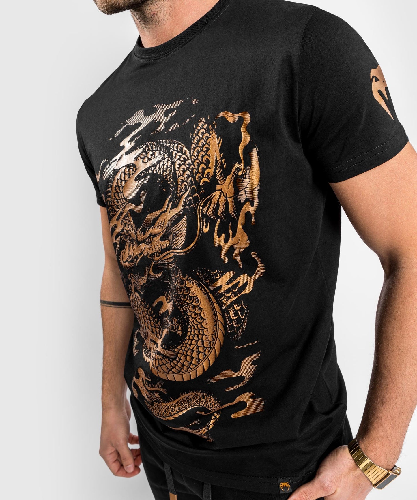 Venum Dragon's Flight T-Shirt - Black/Bronze