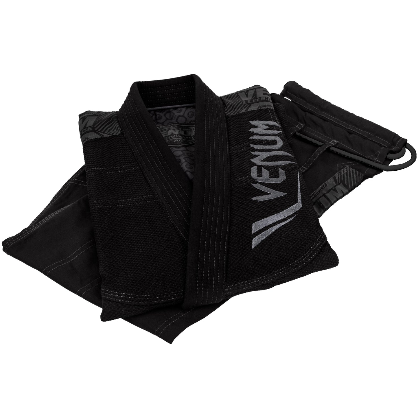 Venum Elite BJJ Gi - Black/Black