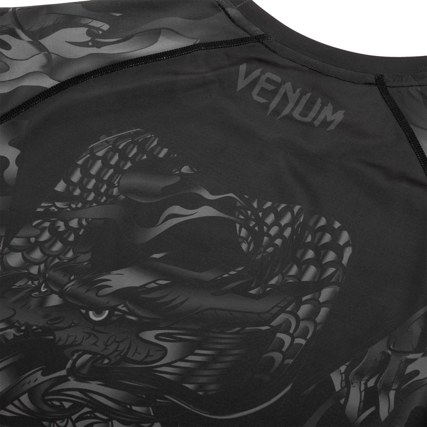 Venum Dragon's Flight Rashguard - Long Sleeves - Black/Black