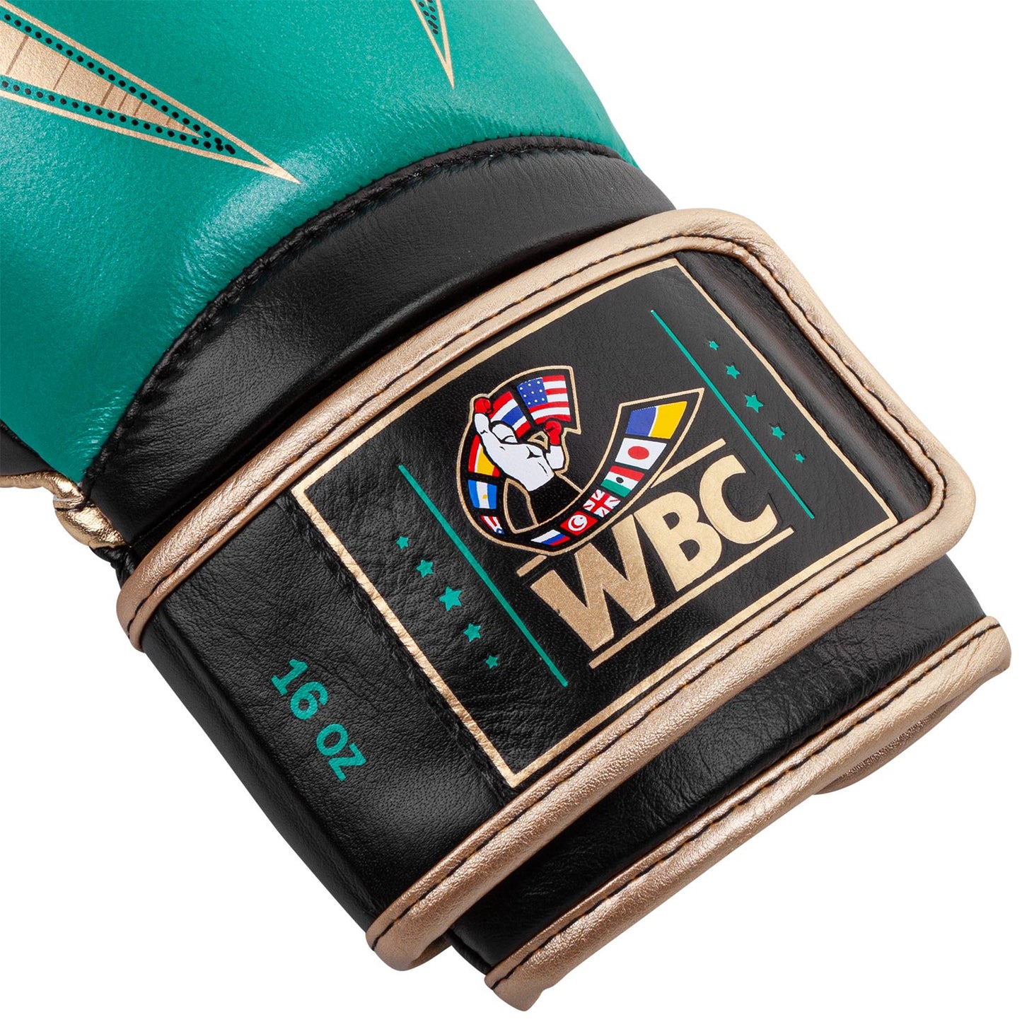 Venum Giant 2.0 Pro Boxing Gloves WBC Limited Edition - Velcro - Green Metallic/Gold