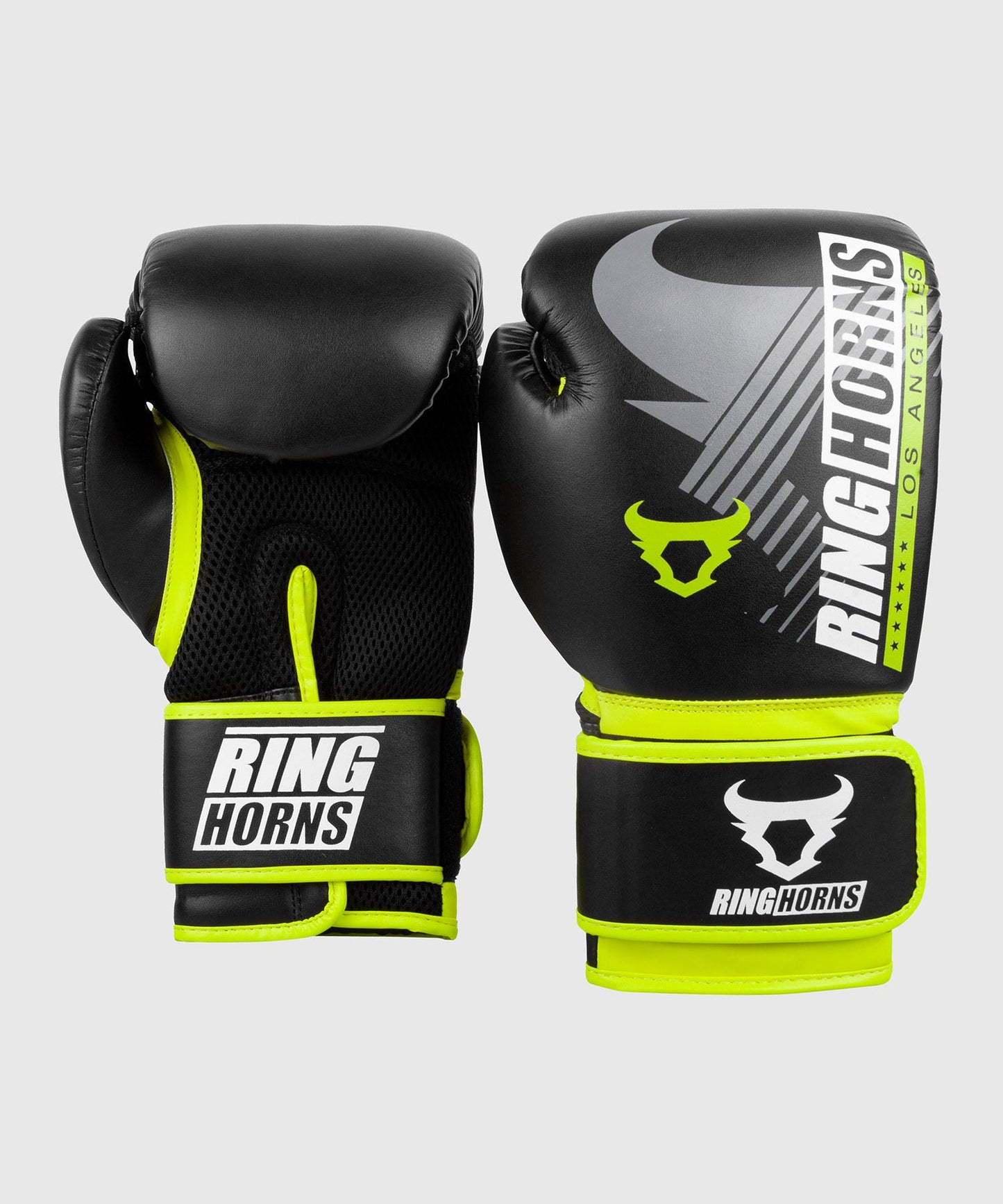 Ringhorns Charger MX Boxing Gloves - Black/Neo Yellow