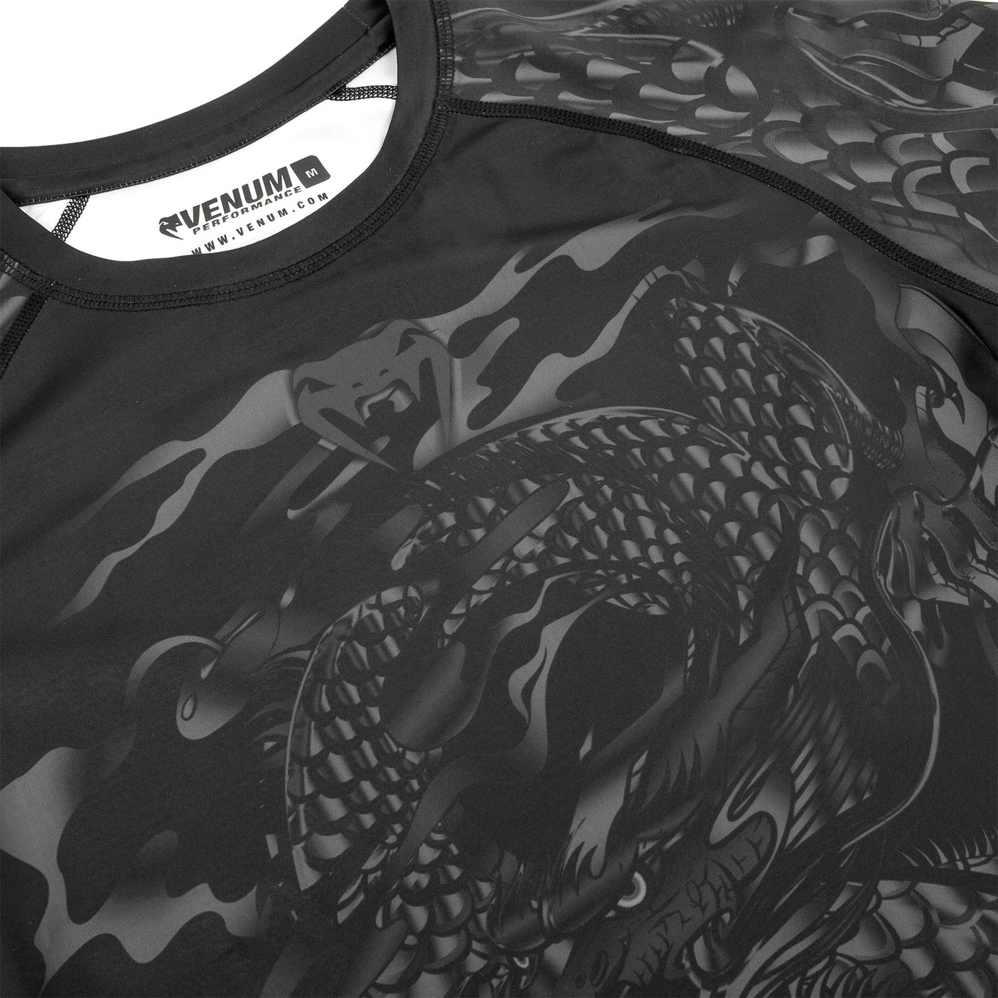 Venum Dragon's Flight Rashguard - Short Sleeves - Black/Black
