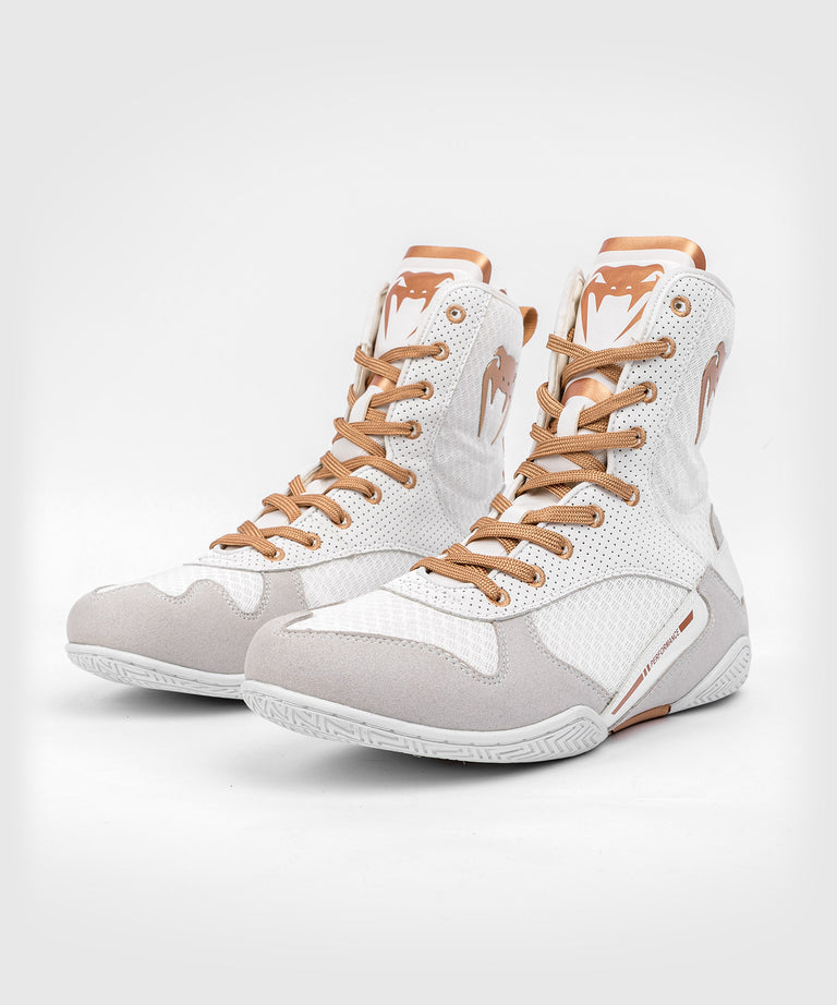 Venum Elite Boxing Shoes - White/Black – Venum Europe